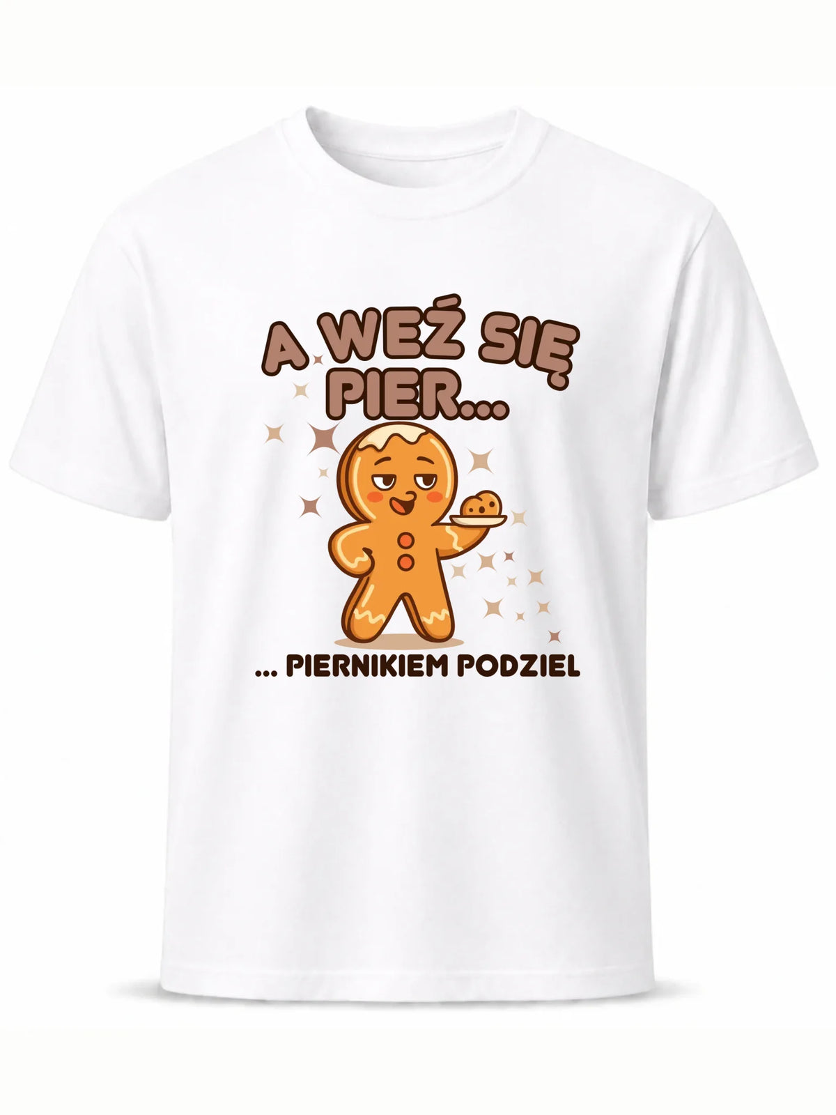 Koszulka męska świąteczna - Piernik A weź się pier... piernikiem podziel BN87
