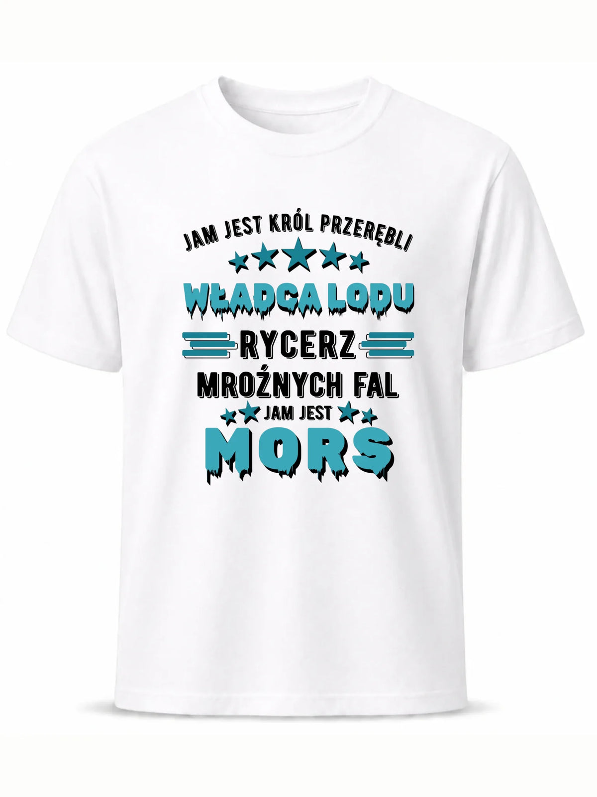 Koszulka męska - prezent dla morsa - Jam jest Król przerębli Jam jest mors HM13