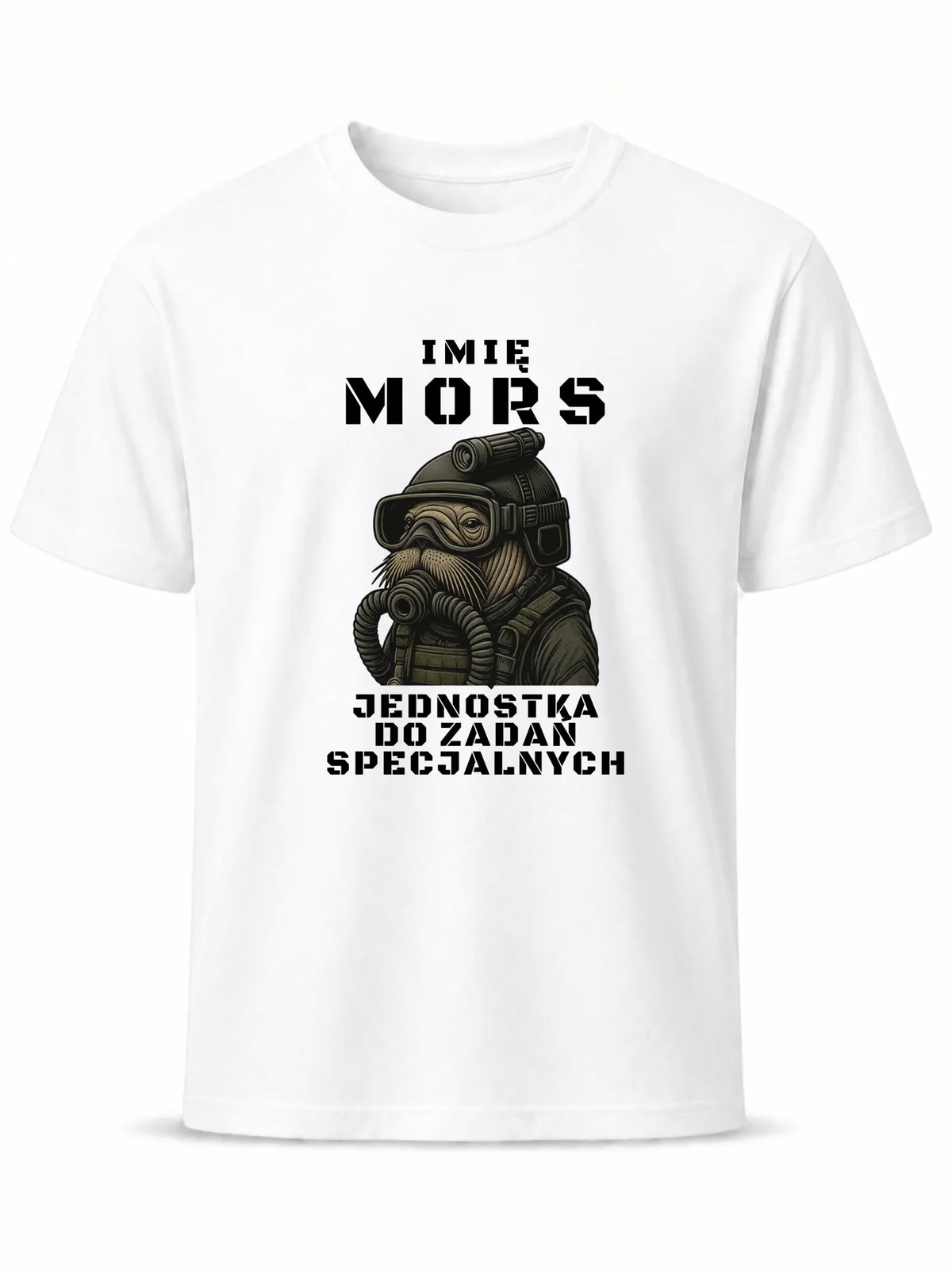 Koszulka męska - prezent dla morsa - Mors do zadań specjalnych - personalizowana HM07