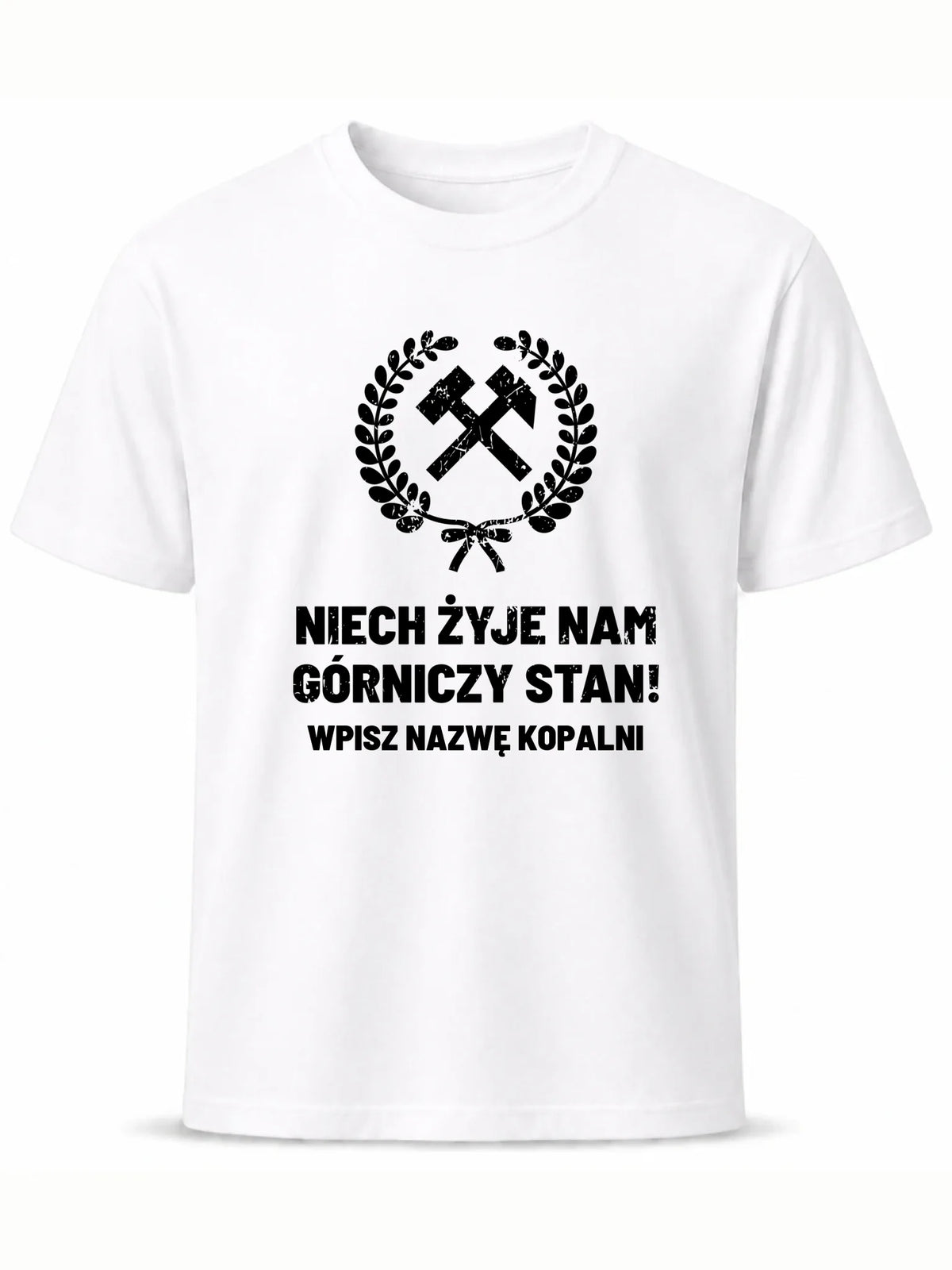 Koszulka męska - prezent dla górnika - Niech żyje nam górniczy stan - personalizowana G24