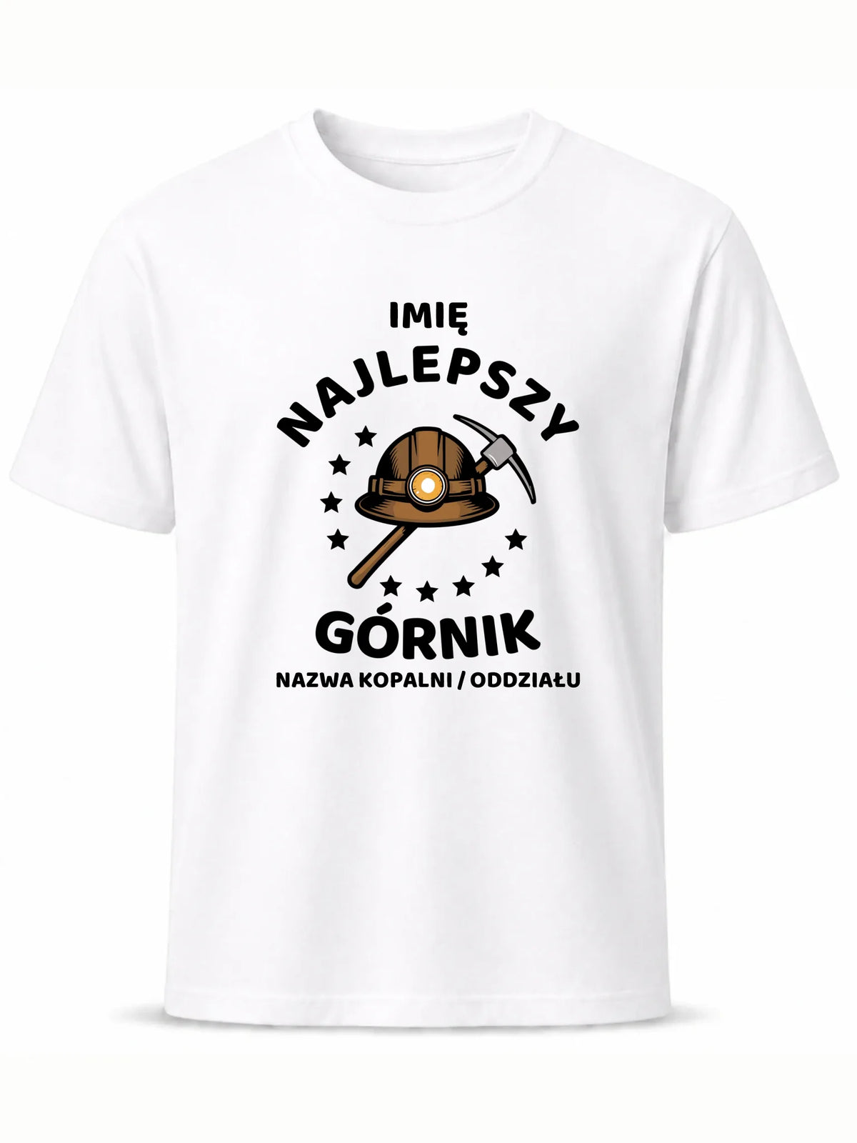 Koszulka męska - prezent dla górnika - Najlepszy górnik - personalizowana G23