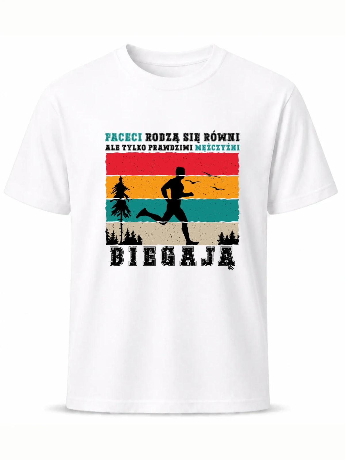 Koszulka męska dla biegacza - Prawdziwi mężczyźni biegają HB02