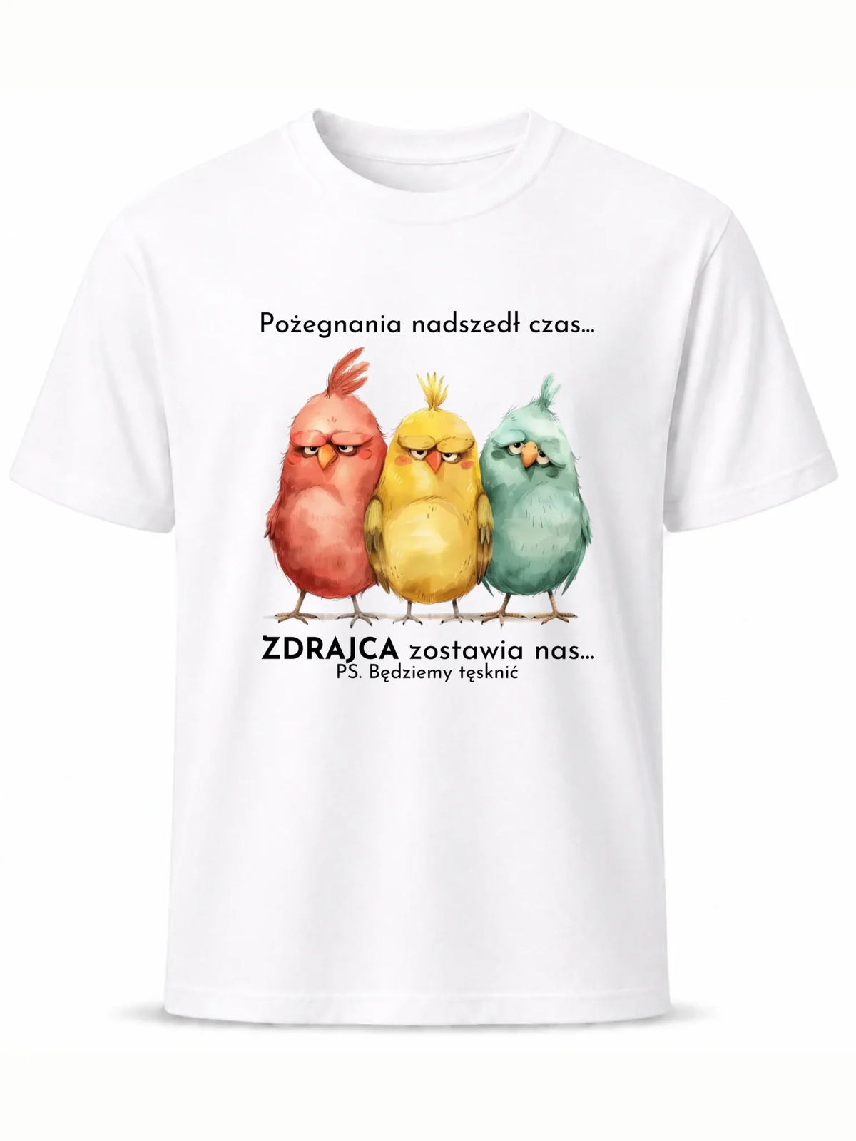 Koszulka męska na odejście z pracy - Pożegnania nadszedł czas OP05