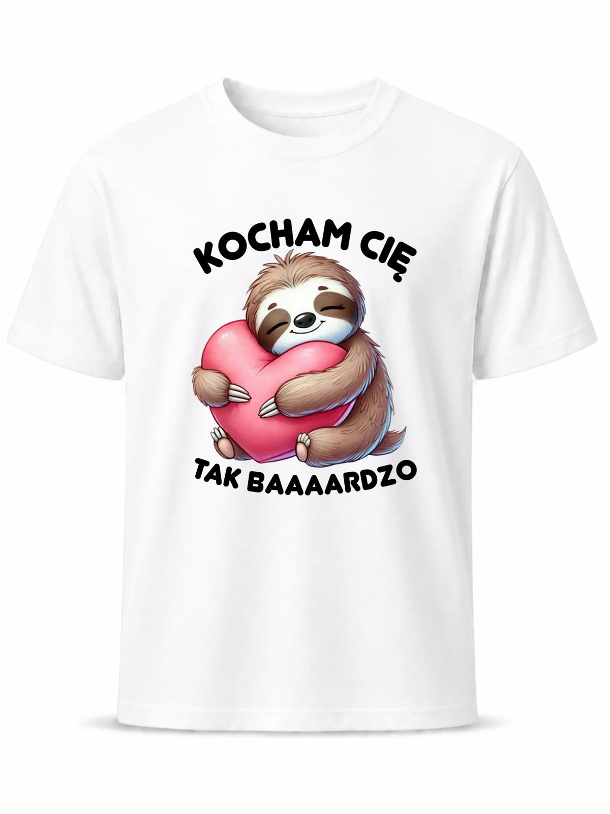 Koszulka męska - Leniwiec Kocham Cię tak baaaardzo W16