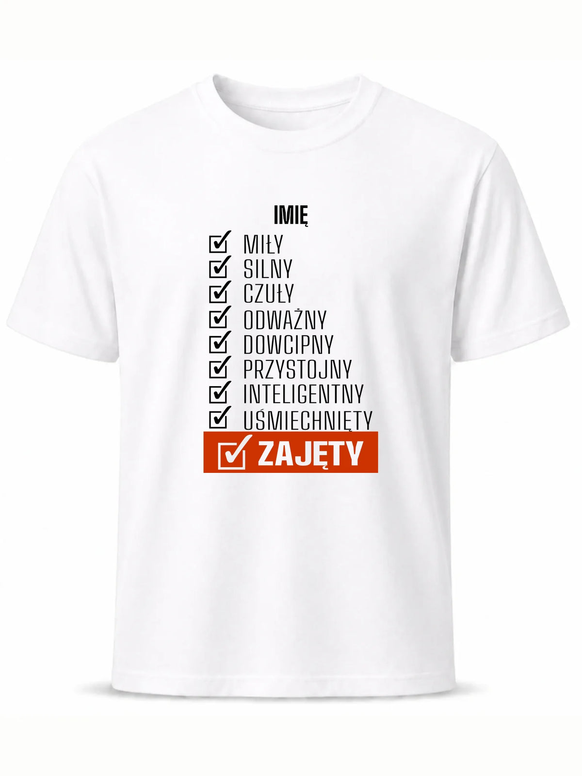 Koszulka męska - Zajęty prezent dla chłopaka męża narzeczonego - personalizowana DCH05