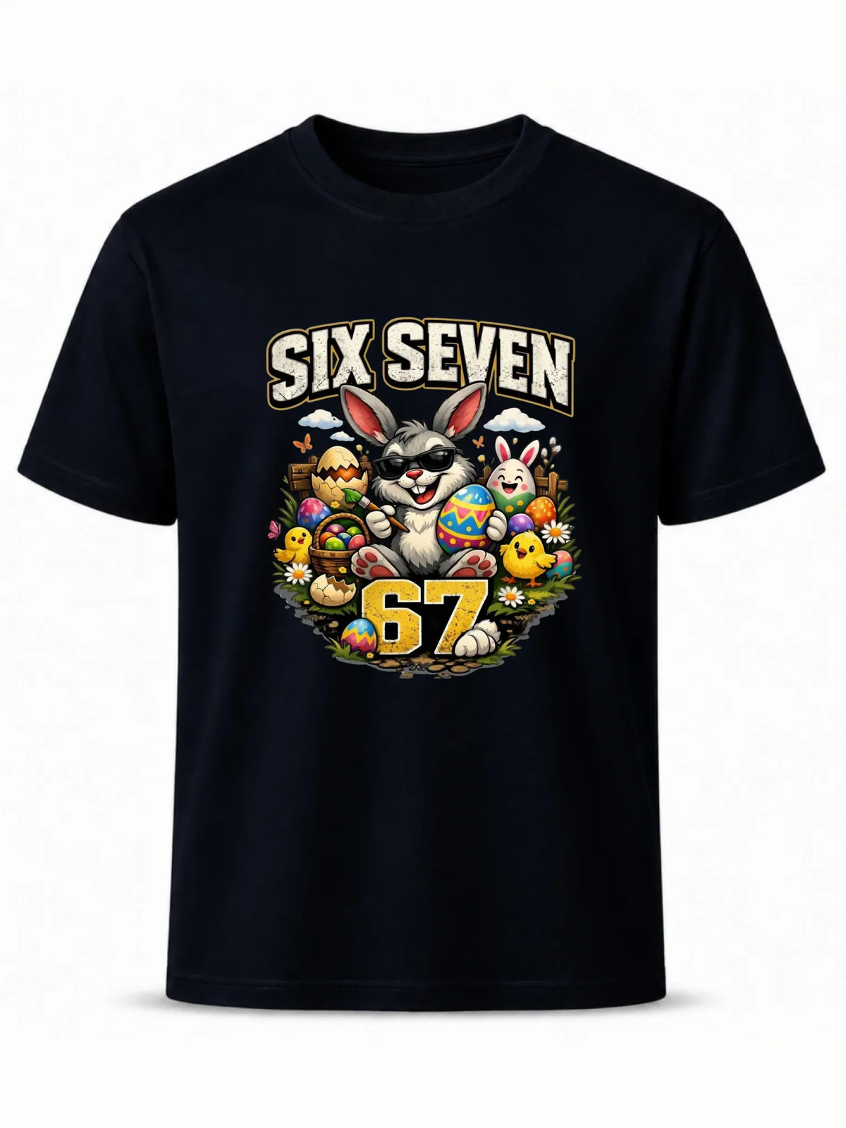 Koszulka męska wielkanocna - Zając Six Seven 67 WN10