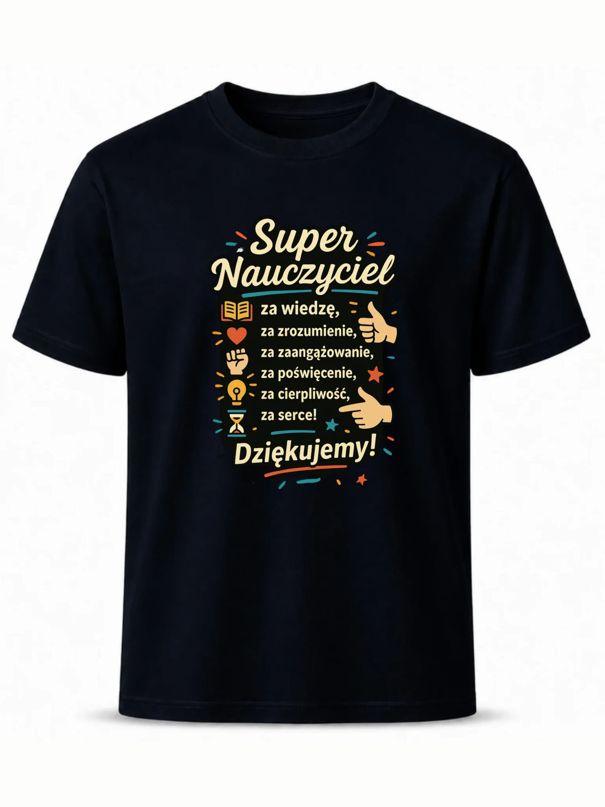 Koszulka męska dla nauczyciela - Super Nauczyciel Dziękujemy N32