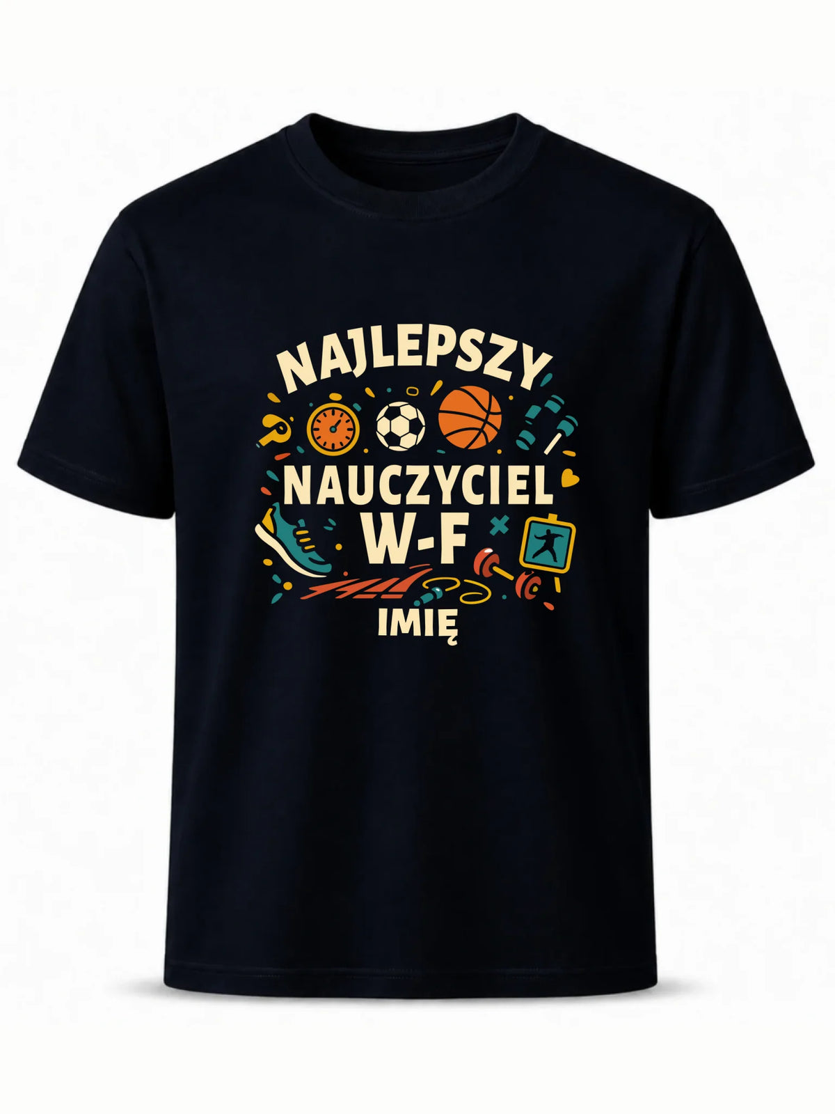 Koszulka dla nauczyciela wychowania fizycznego W-F - personalizowana N50