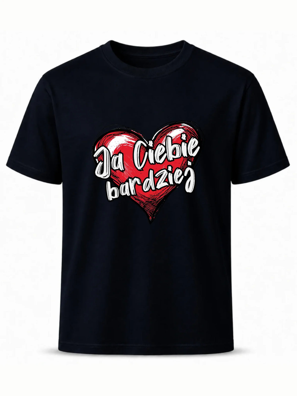 Koszulka męska - Serce Ja Ciebie bardziej W84