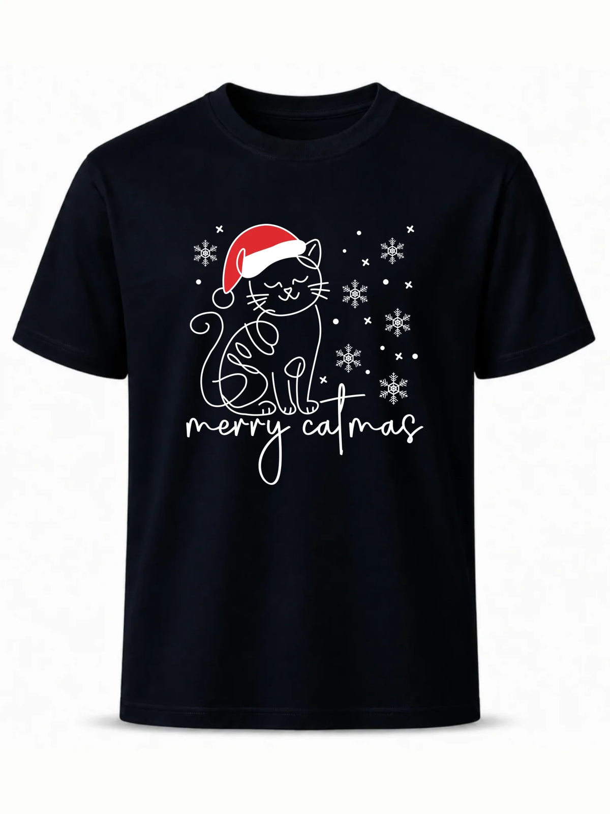 Koszulka męska świąteczna - Kot Merry catmas BN151