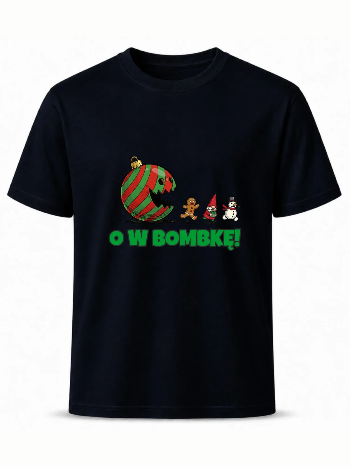 Koszulka męska świąteczna - O w bombkę BN142