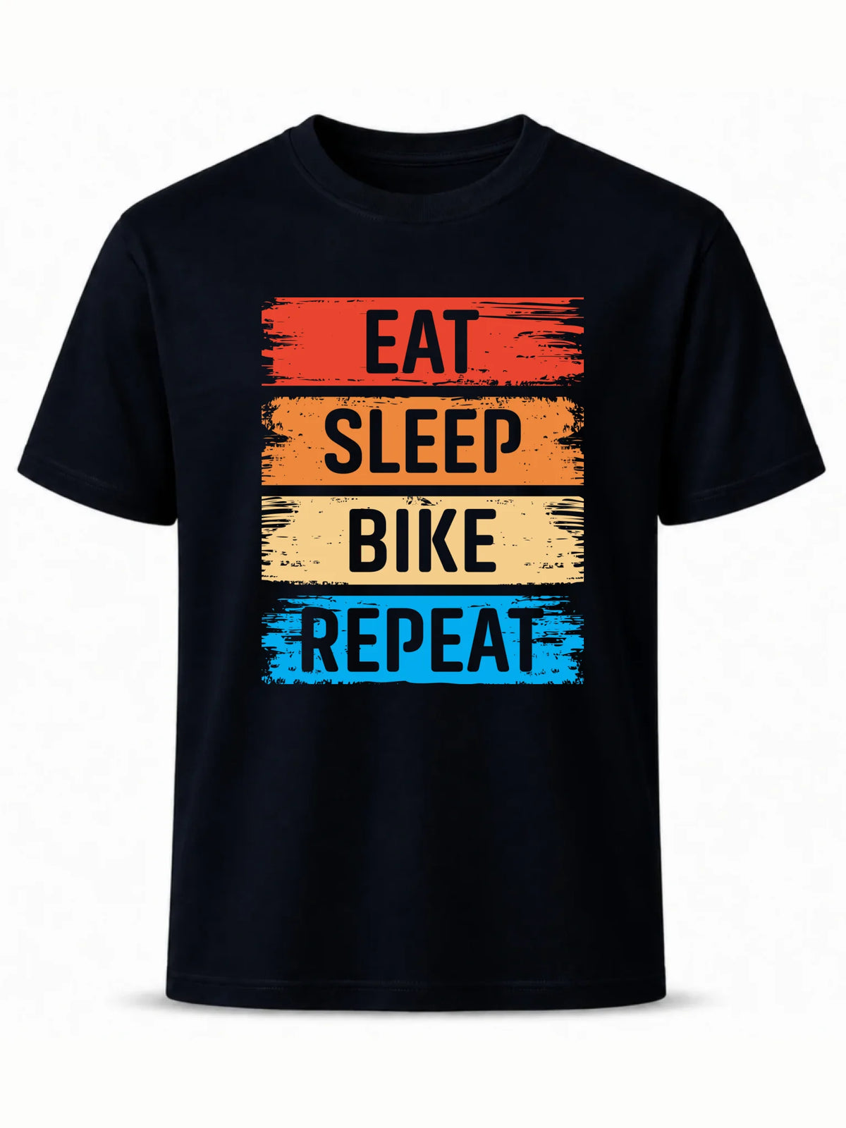 Koszulka męska na rower - Eat sleep bike repeat HR03