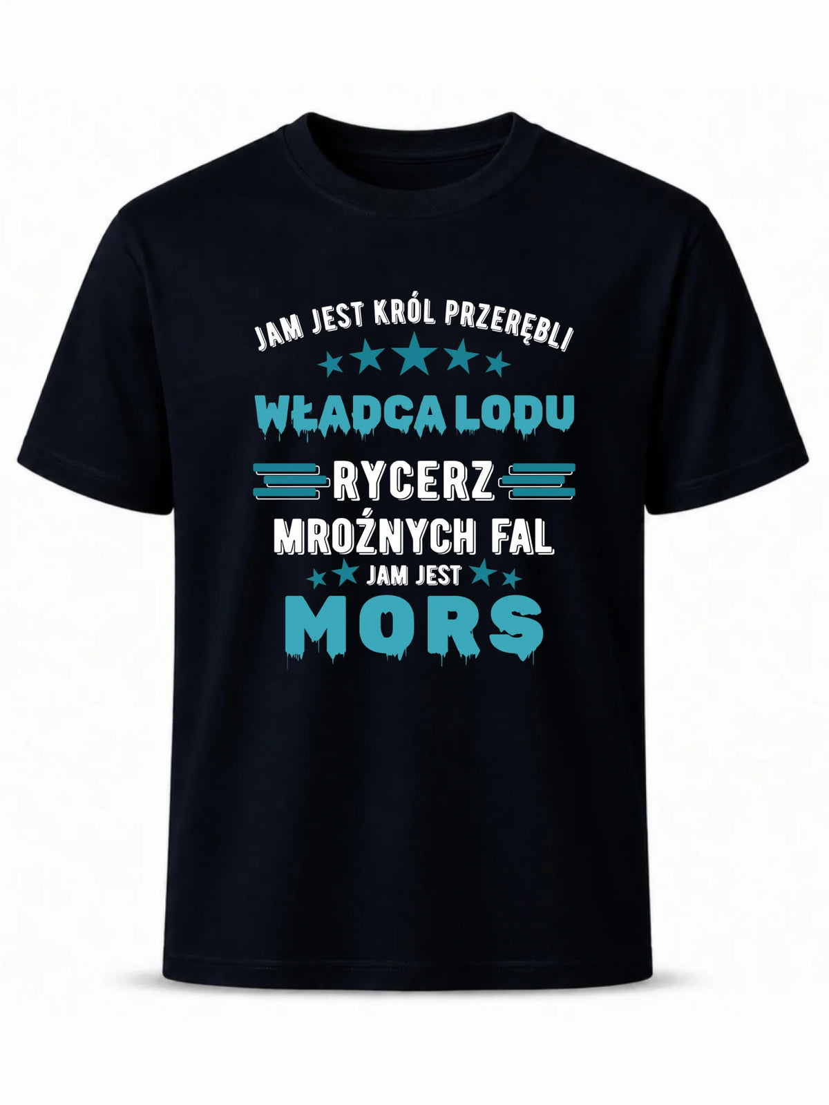 Koszulka męska - prezent dla morsa - Jam jest Król przerębli Jam jest mors HM13