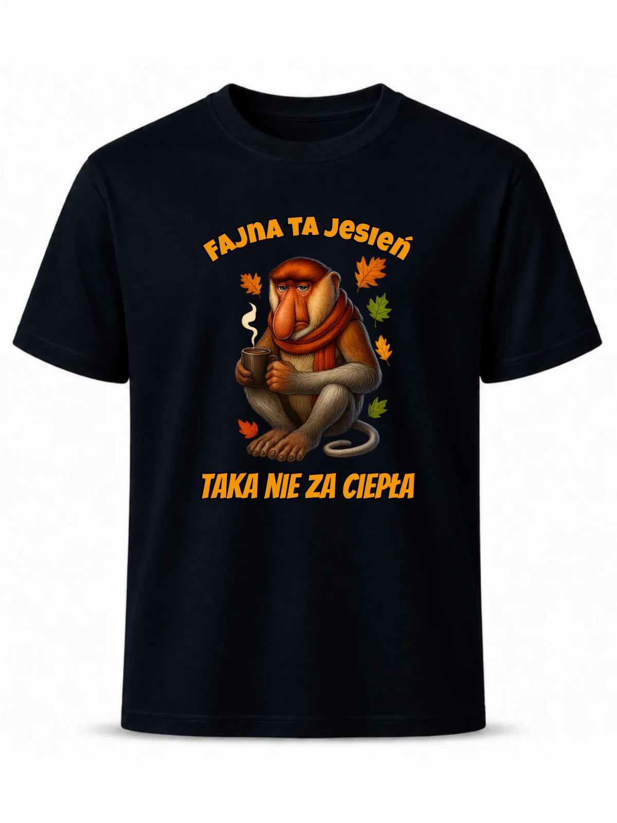 Koszulka męska jesienna - Janusz Nosacz - Fajna ta jesień, taka nie za ciepła JS21