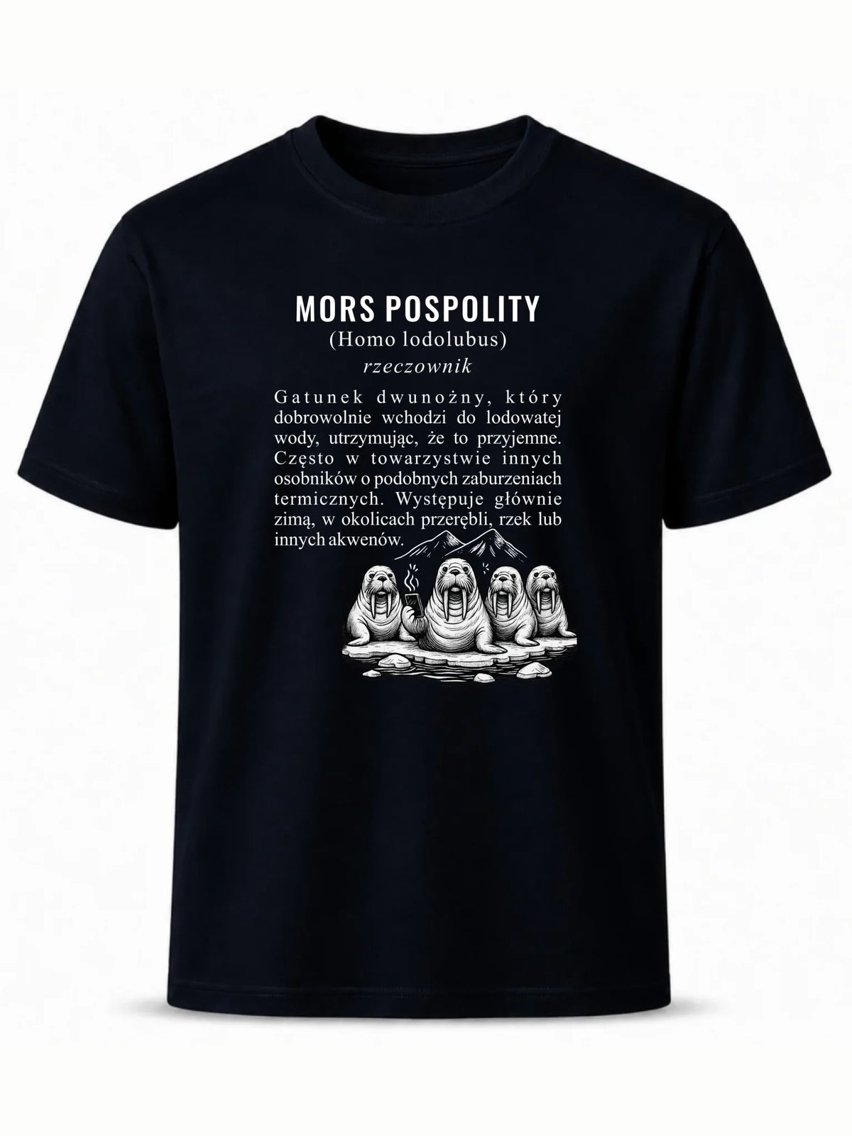 Koszulka męska - prezent dla morsa - Mors pospolity [Homo lodolubus] HM12