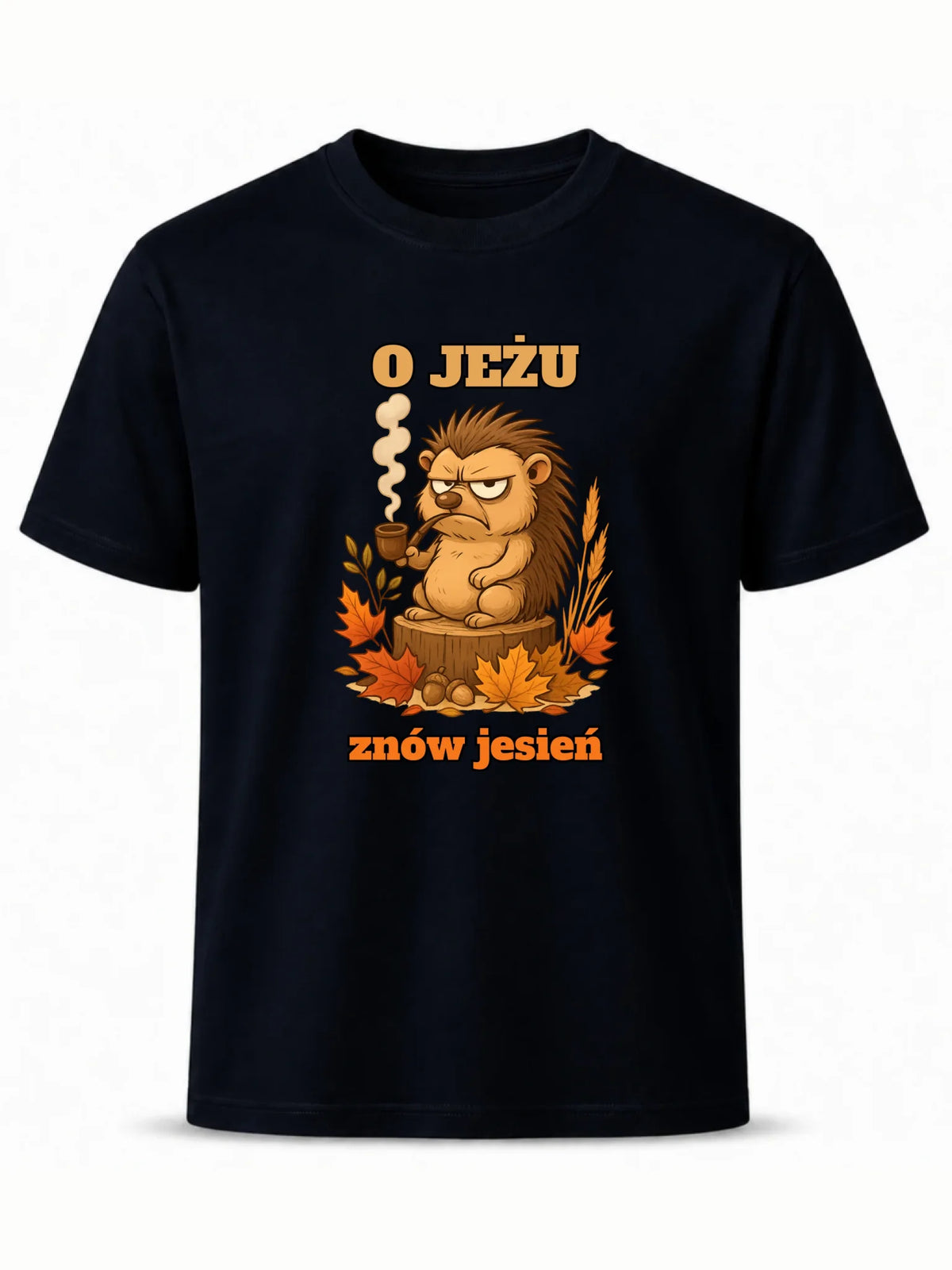 Koszulka męska jesienna - O jeżu znów jesień JS20