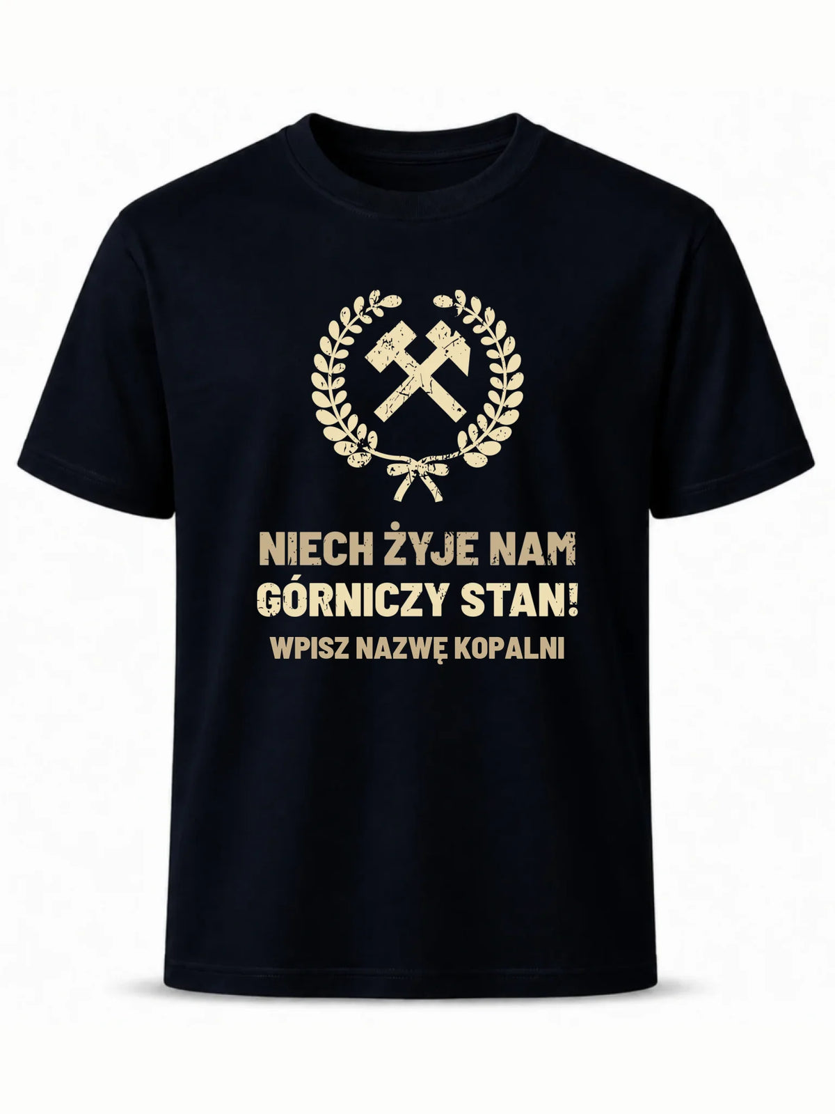 Koszulka męska - prezent dla górnika - Niech żyje nam górniczy stan - personalizowana G24