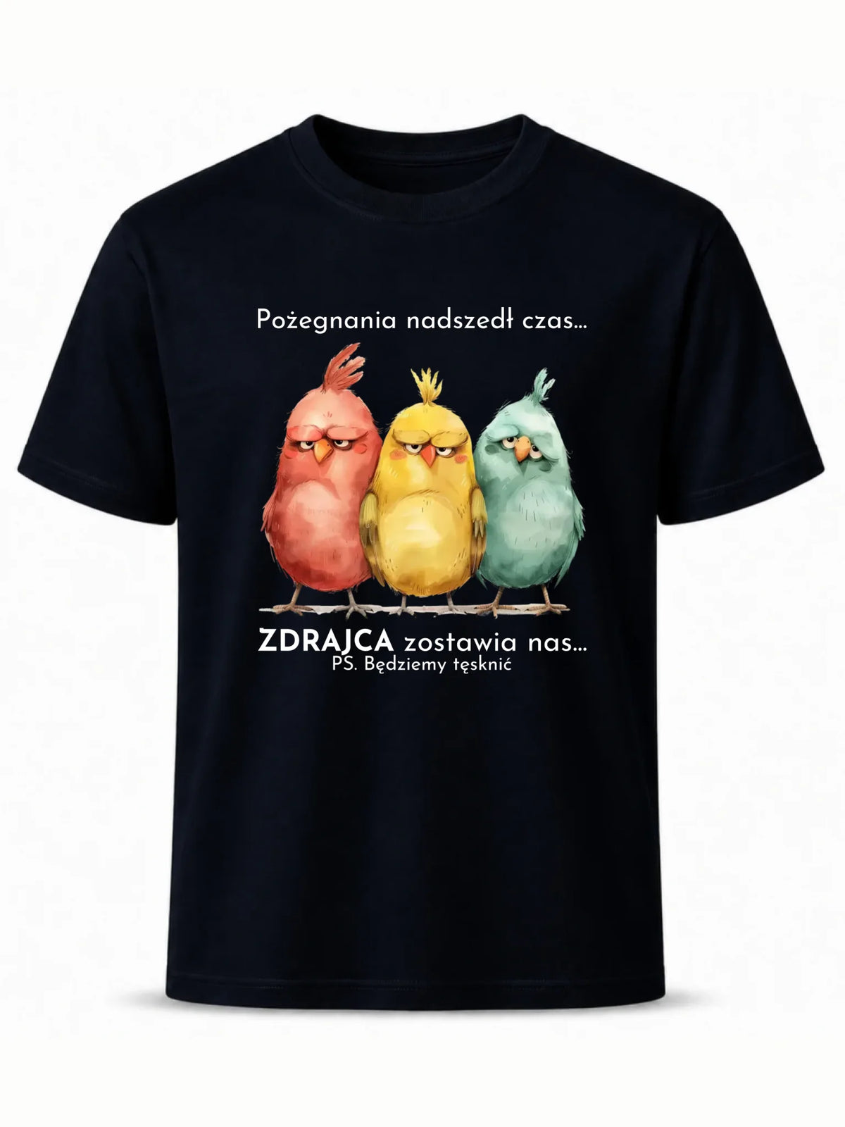 Koszulka męska na odejście z pracy - Pożegnania nadszedł czas OP05