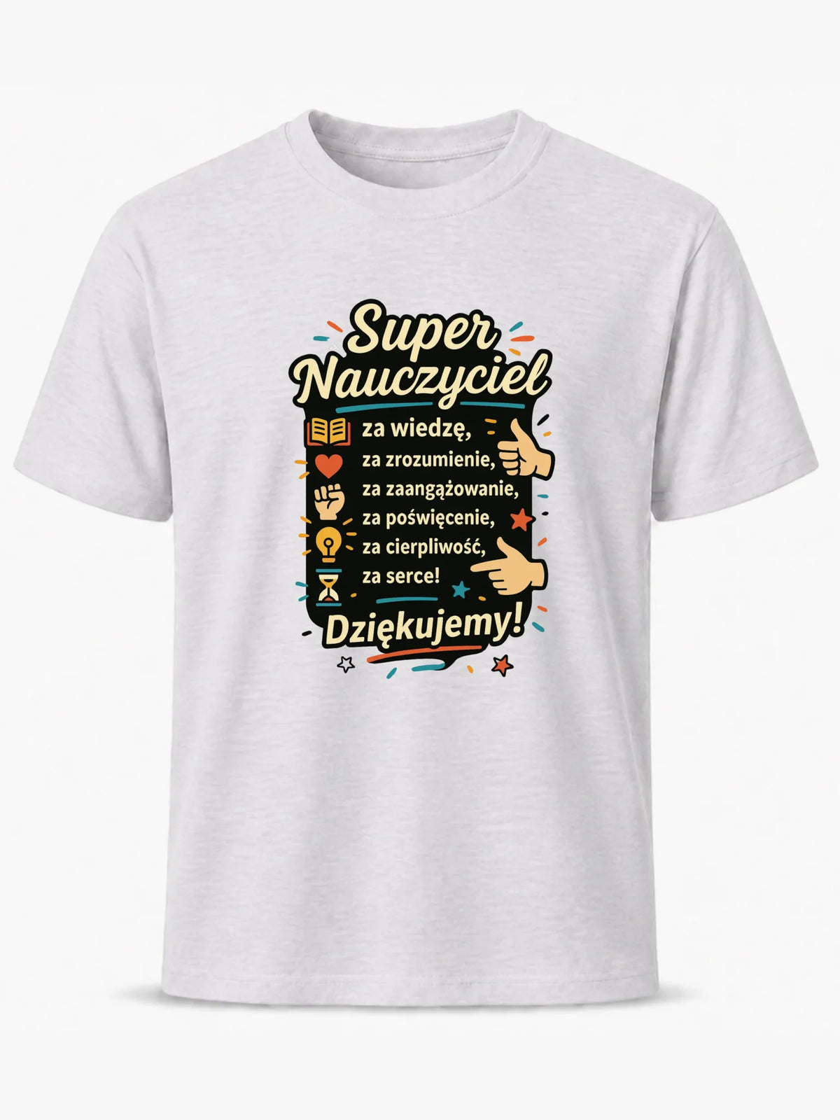 Koszulka męska dla nauczyciela - Super Nauczyciel Dziękujemy N32