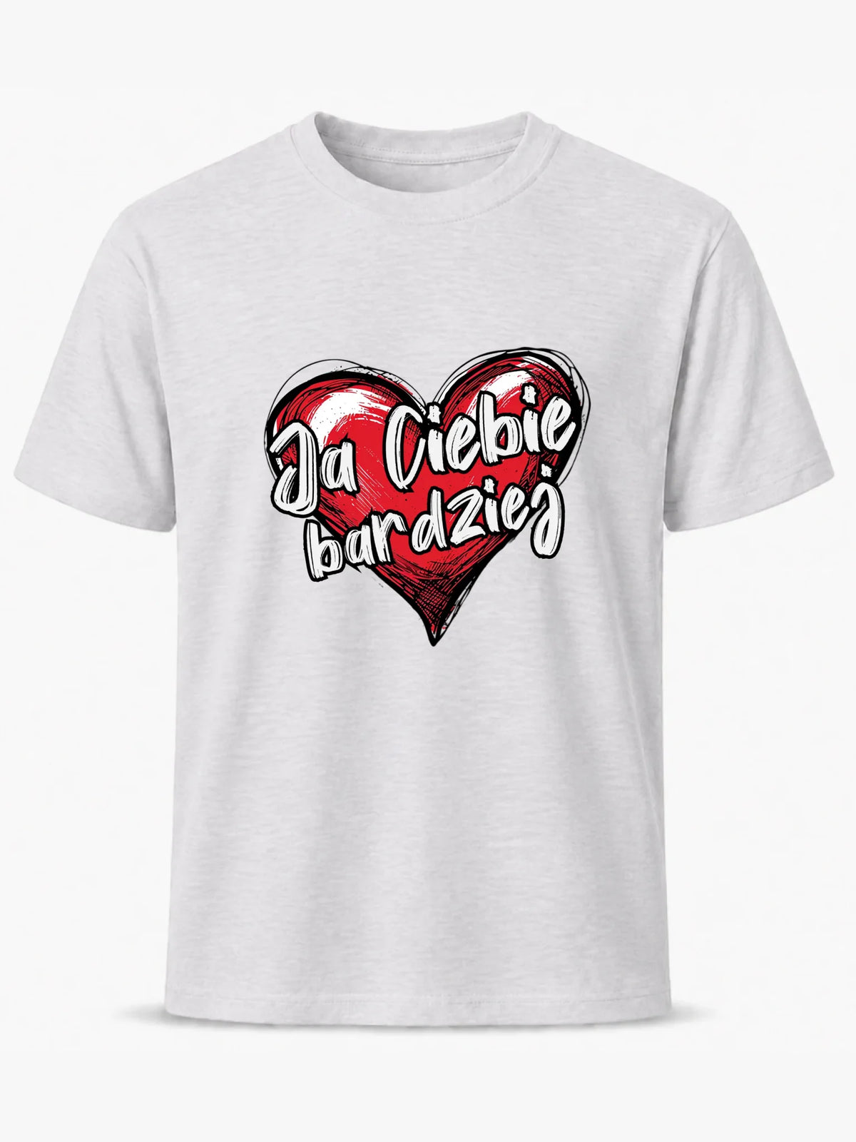 Koszulka męska - Serce Ja Ciebie bardziej W84
