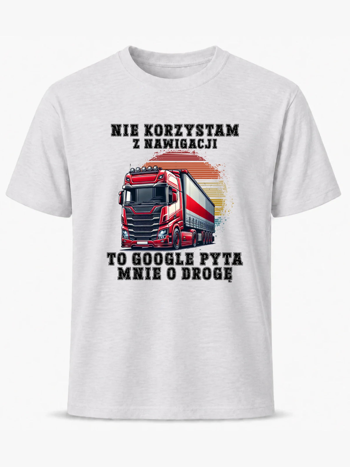 Koszulka męska - kierowca ciężarówki - Google pyta mnie o drogę ZKT10