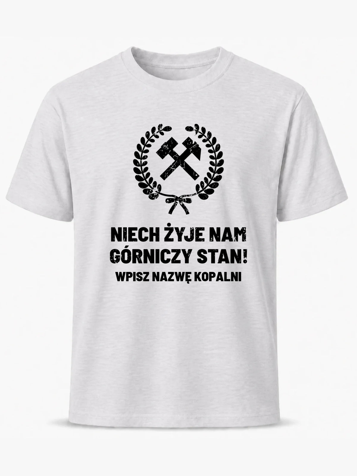 Koszulka męska - prezent dla górnika - Niech żyje nam górniczy stan - personalizowana G24