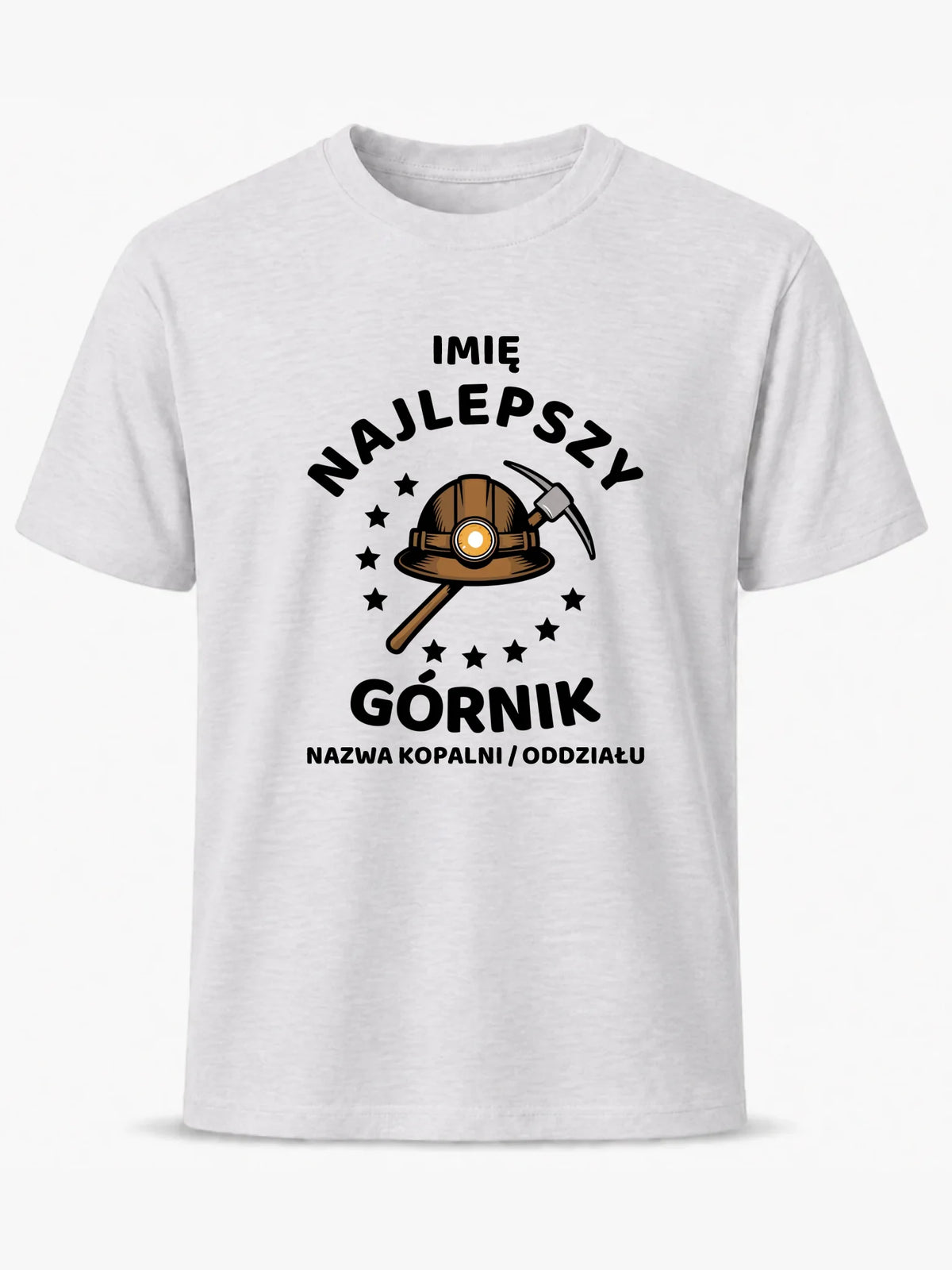 Koszulka męska - prezent dla górnika - Najlepszy górnik - personalizowana G23