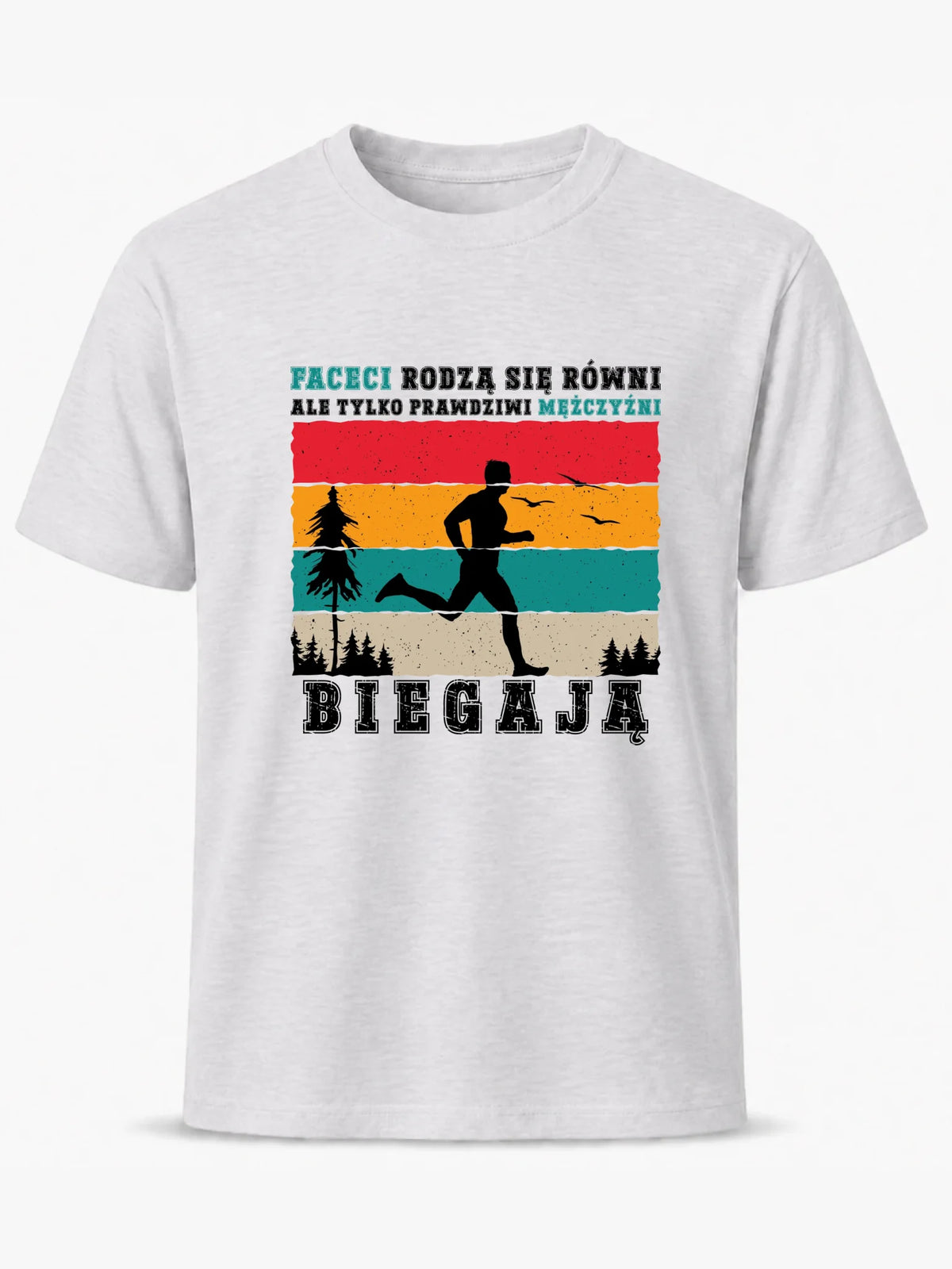 Koszulka męska dla biegacza - Prawdziwi mężczyźni biegają HB02