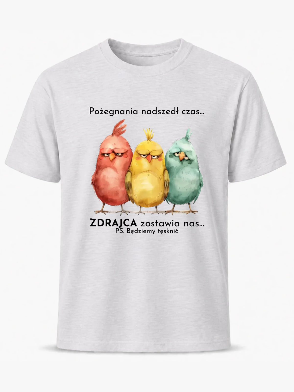 Koszulka męska na odejście z pracy - Pożegnania nadszedł czas OP05