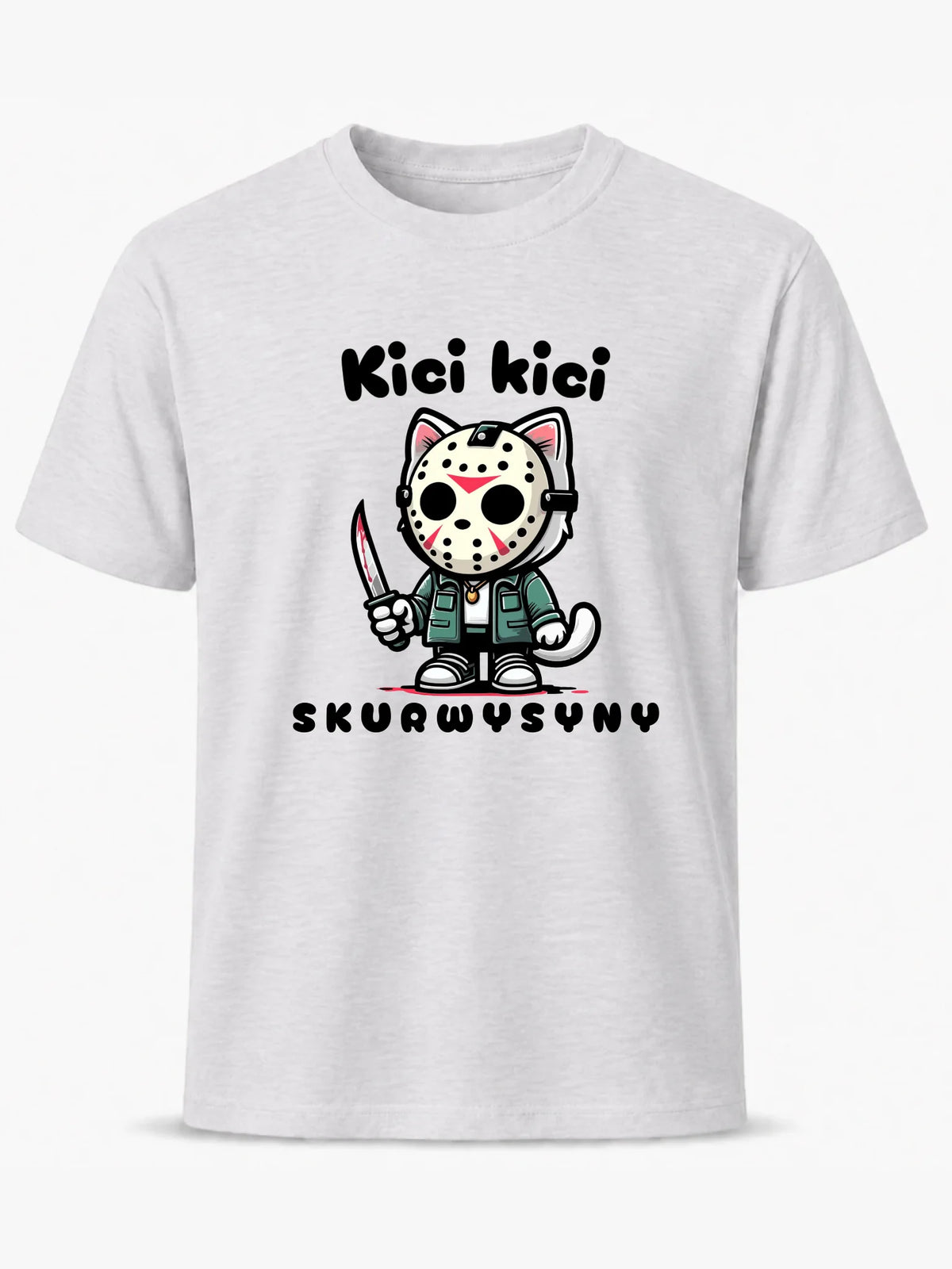 Koszulka męska na Halloween - Kici kici sk*rwysyny - bez cenzury HL28