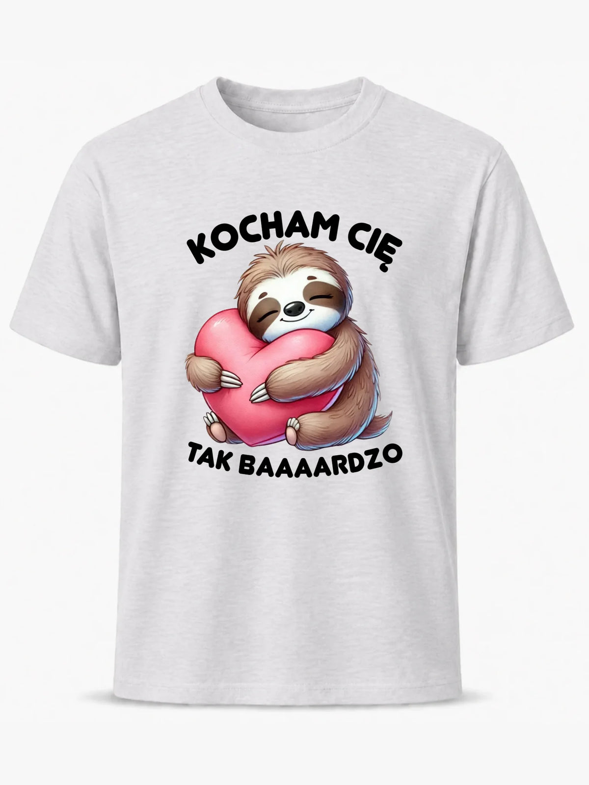 Koszulka męska - Leniwiec Kocham Cię tak baaaardzo W16