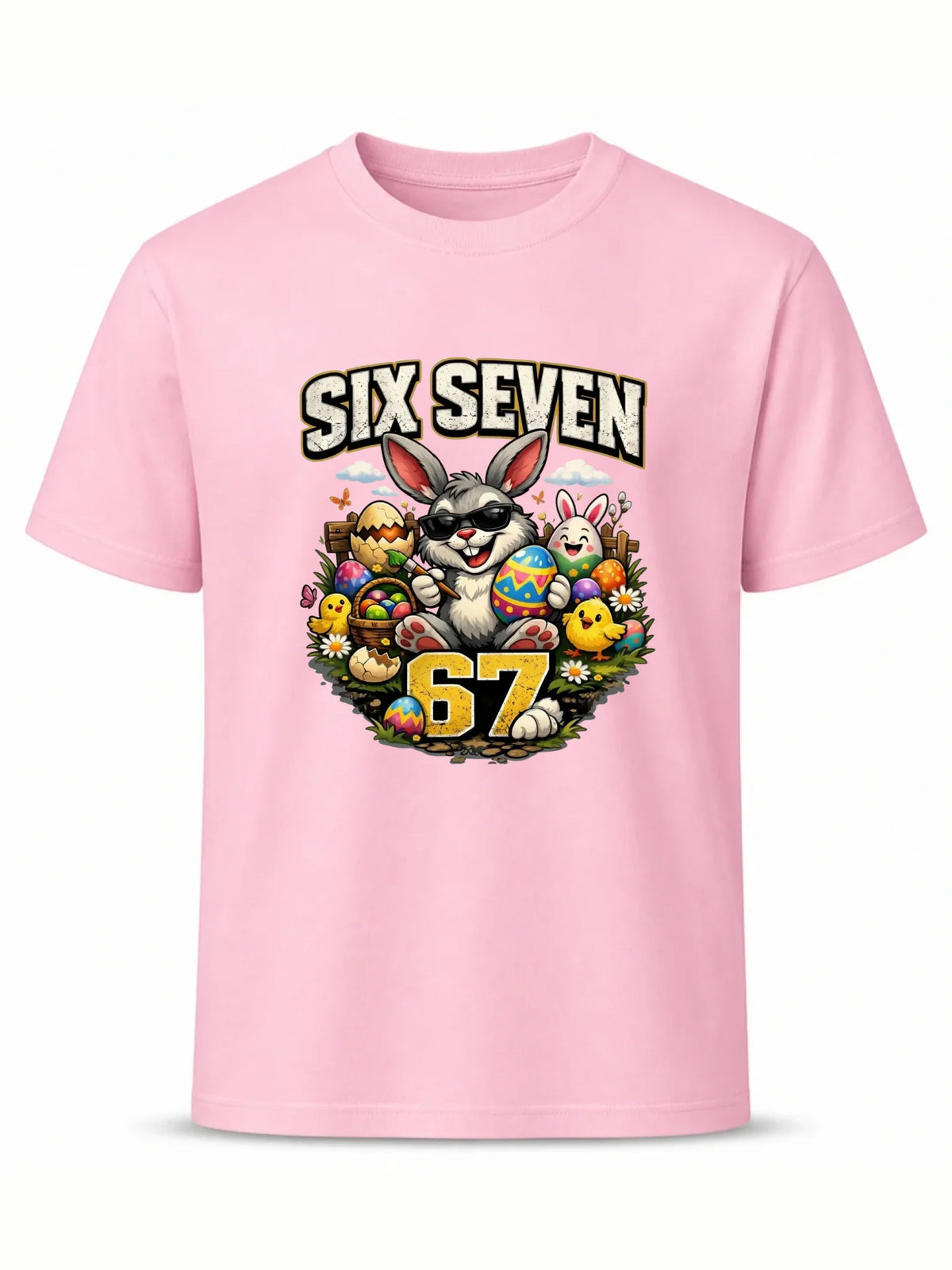 Koszulka męska wielkanocna - Zając Six Seven 67 WN10
