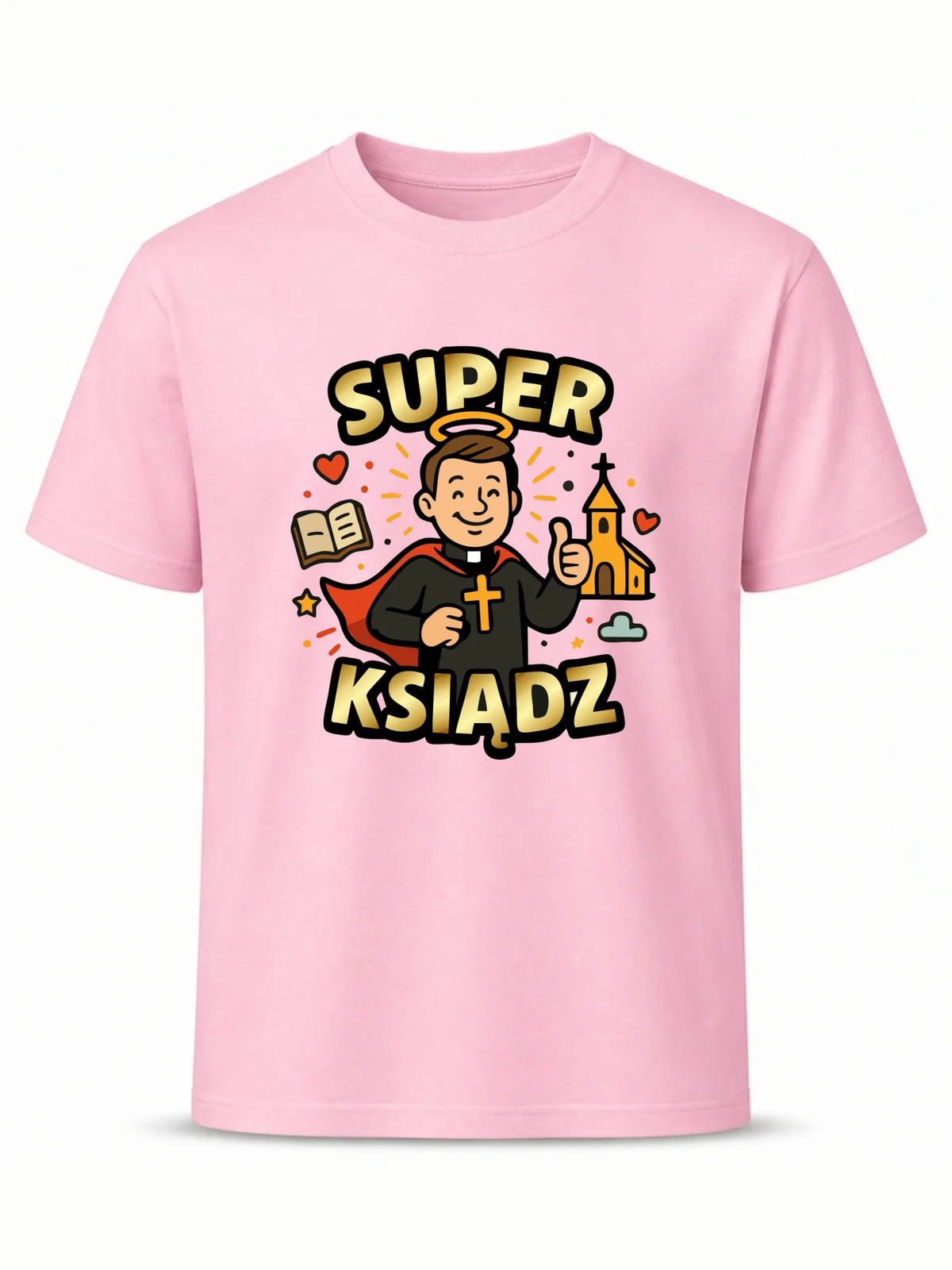 Koszulka męska dla księdza - Super Ksiądz N37