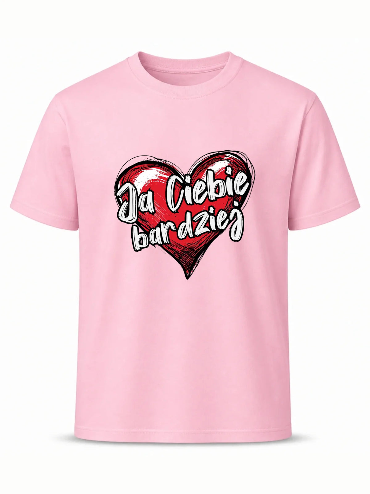 Koszulka męska - Serce Ja Ciebie bardziej W84
