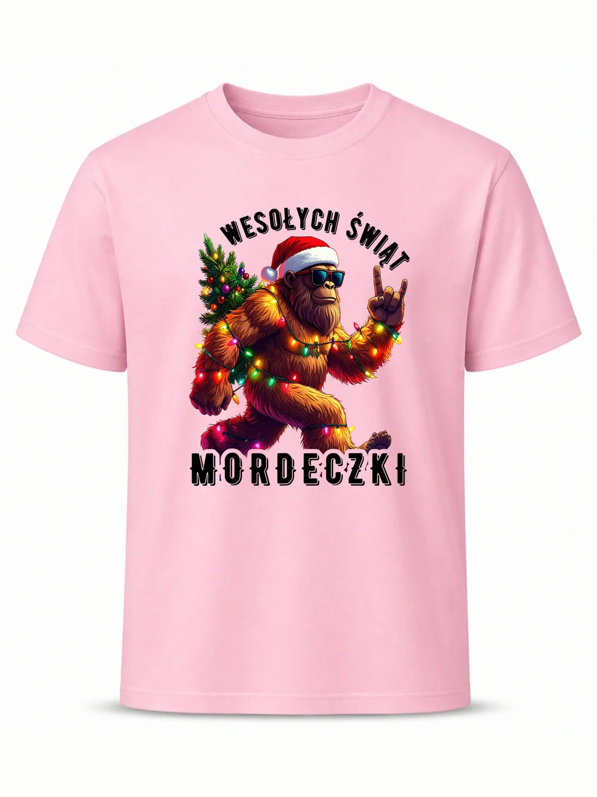 Koszulka męska świąteczna - prezent na święta - Yeti Wesołych Świąt mordeczki BN152