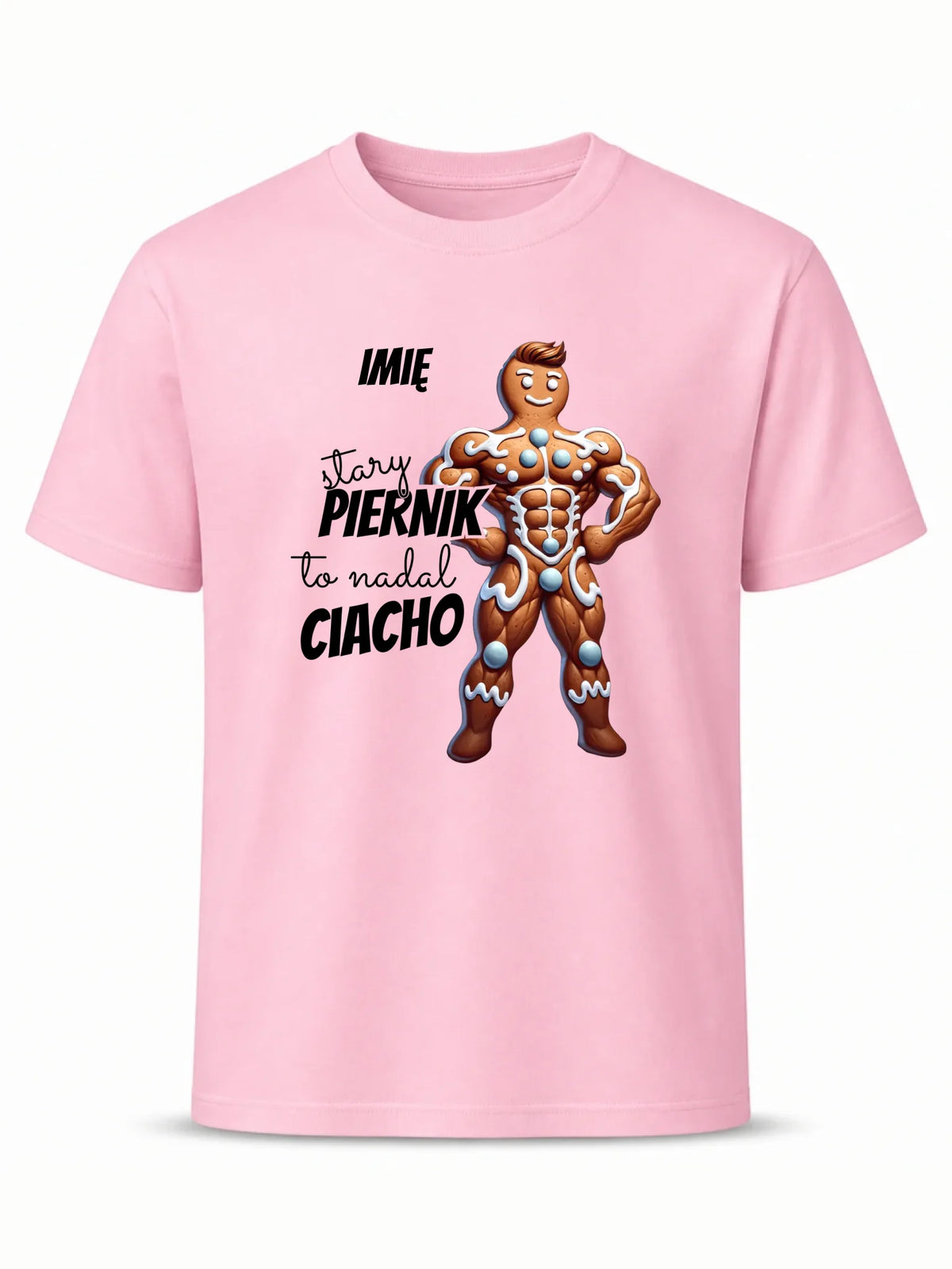 Koszulka męska świąteczna - Stary piernik to nadal ciacho - personalizowana BN23