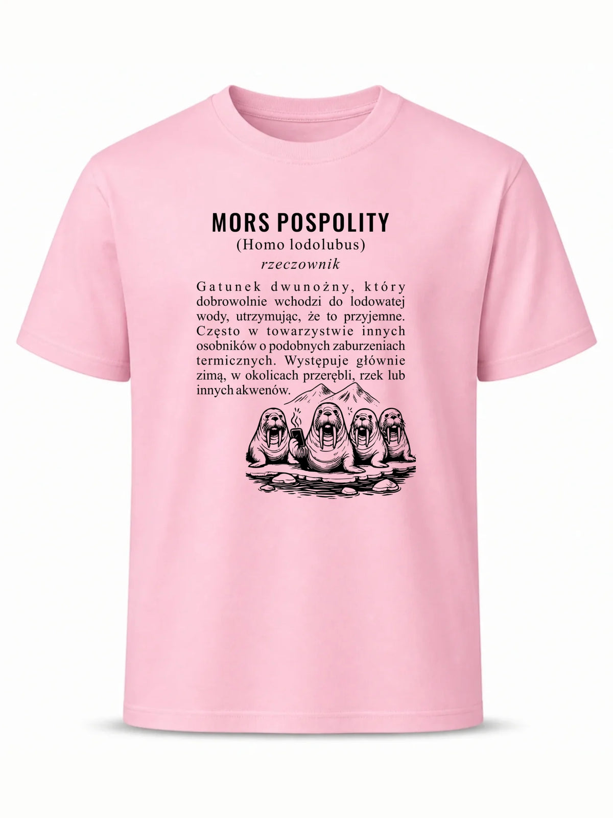 Koszulka męska - prezent dla morsa - Mors pospolity [Homo lodolubus] HM12