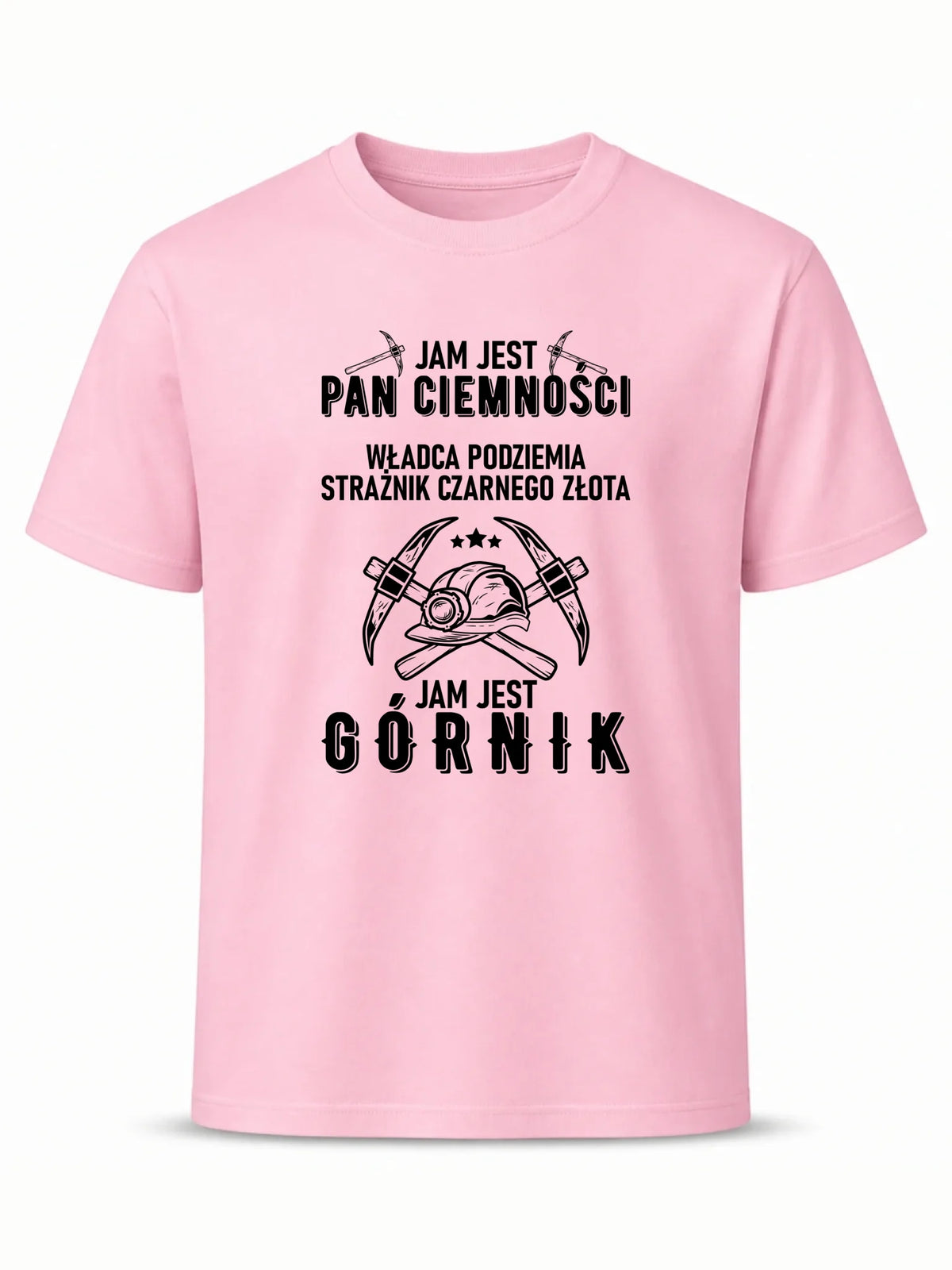 Koszulka męska - prezent dla górnika - Pan ciemności jam jest górnik G04