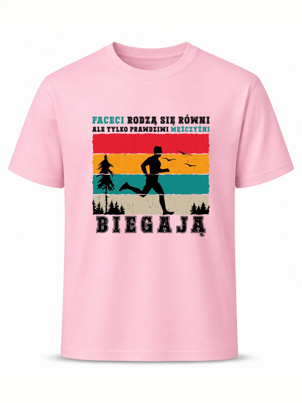 Koszulka męska dla biegacza - Prawdziwi mężczyźni biegają HB02