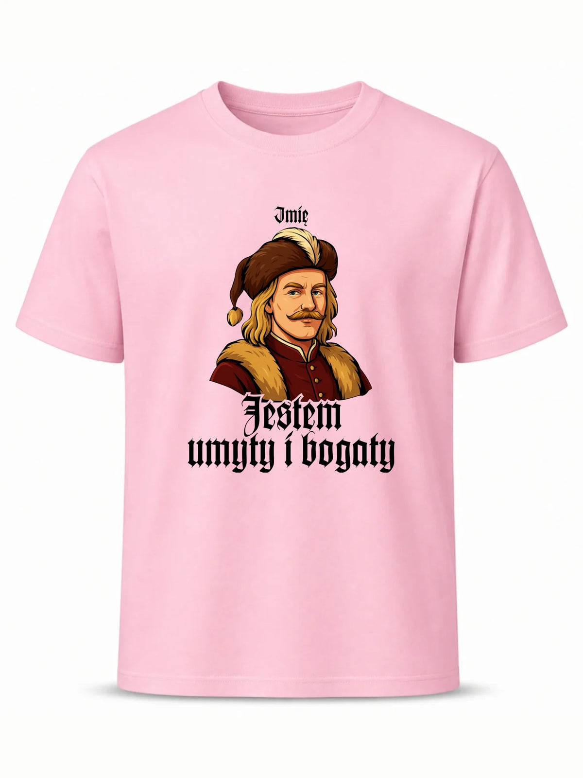 Koszulka męska - Jestem umyty i bogaty - dla fanów serialu 1670 - personalizowana H60