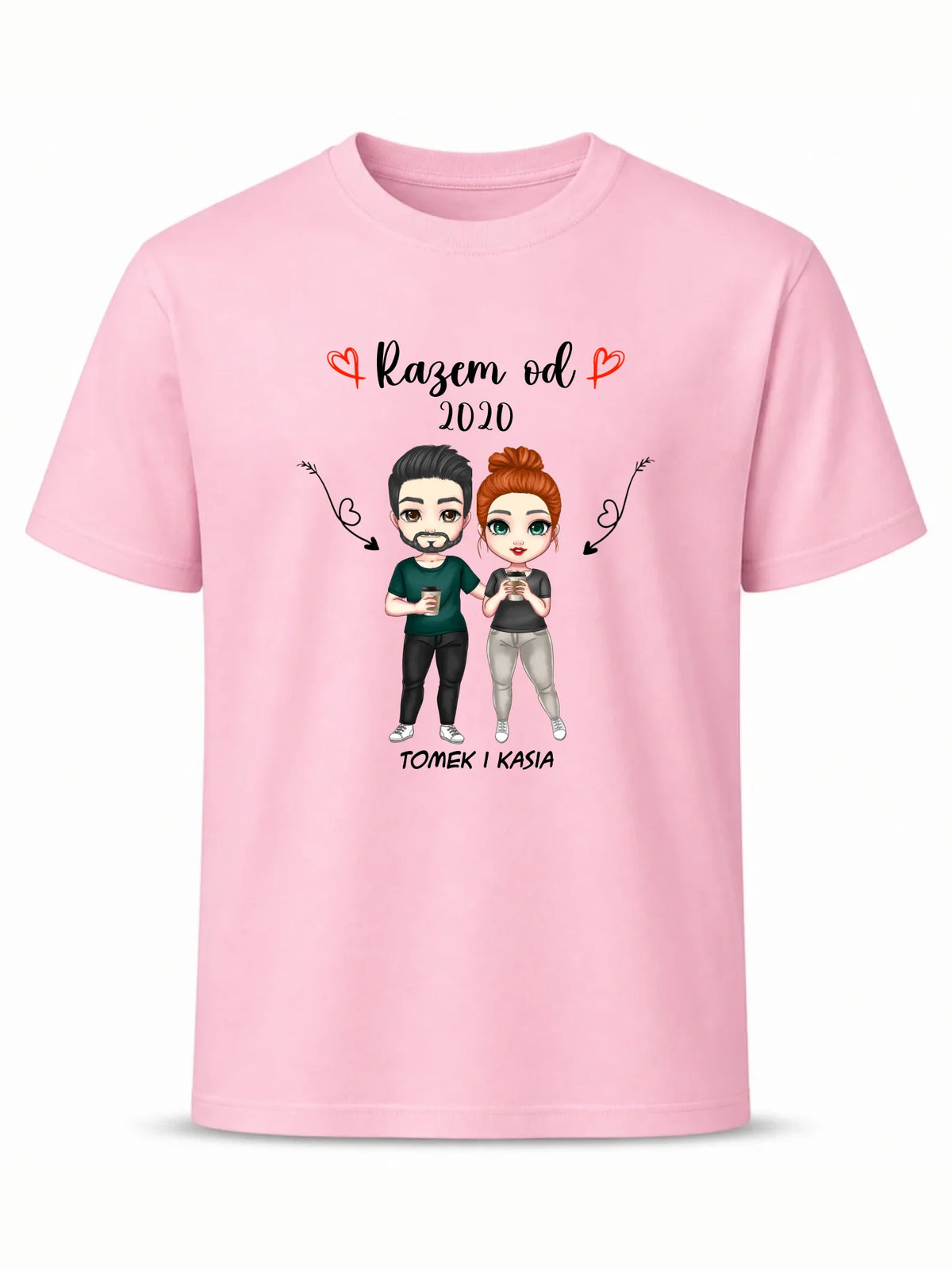 Koszulka męska - Para razem od - personalizowana W01