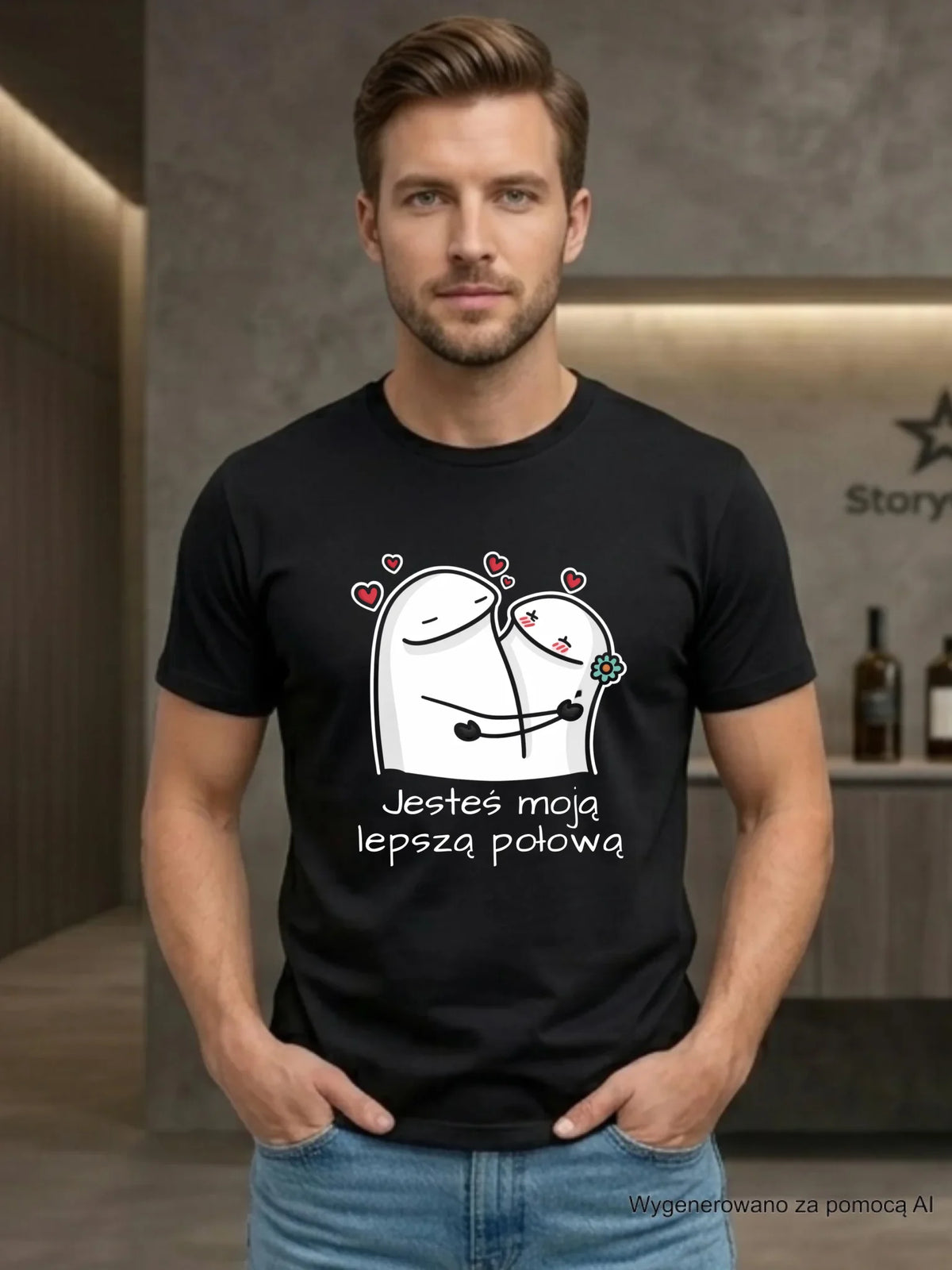 Koszulka męska - Jesteś moją lepszą połową W87