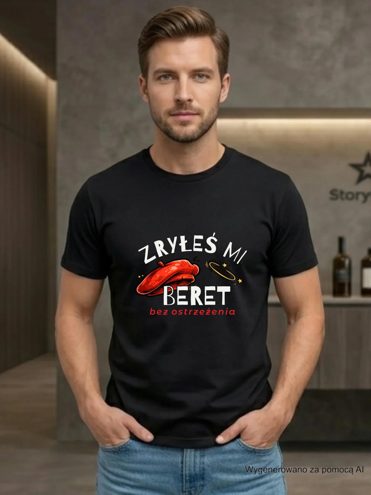 Koszulka męska dla faceta - Zryłeś mi beret DCH34