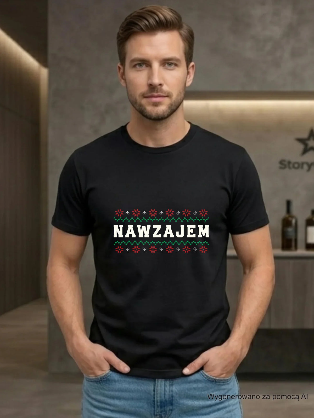 Koszulka męska świąteczna - Nawzajem BN150