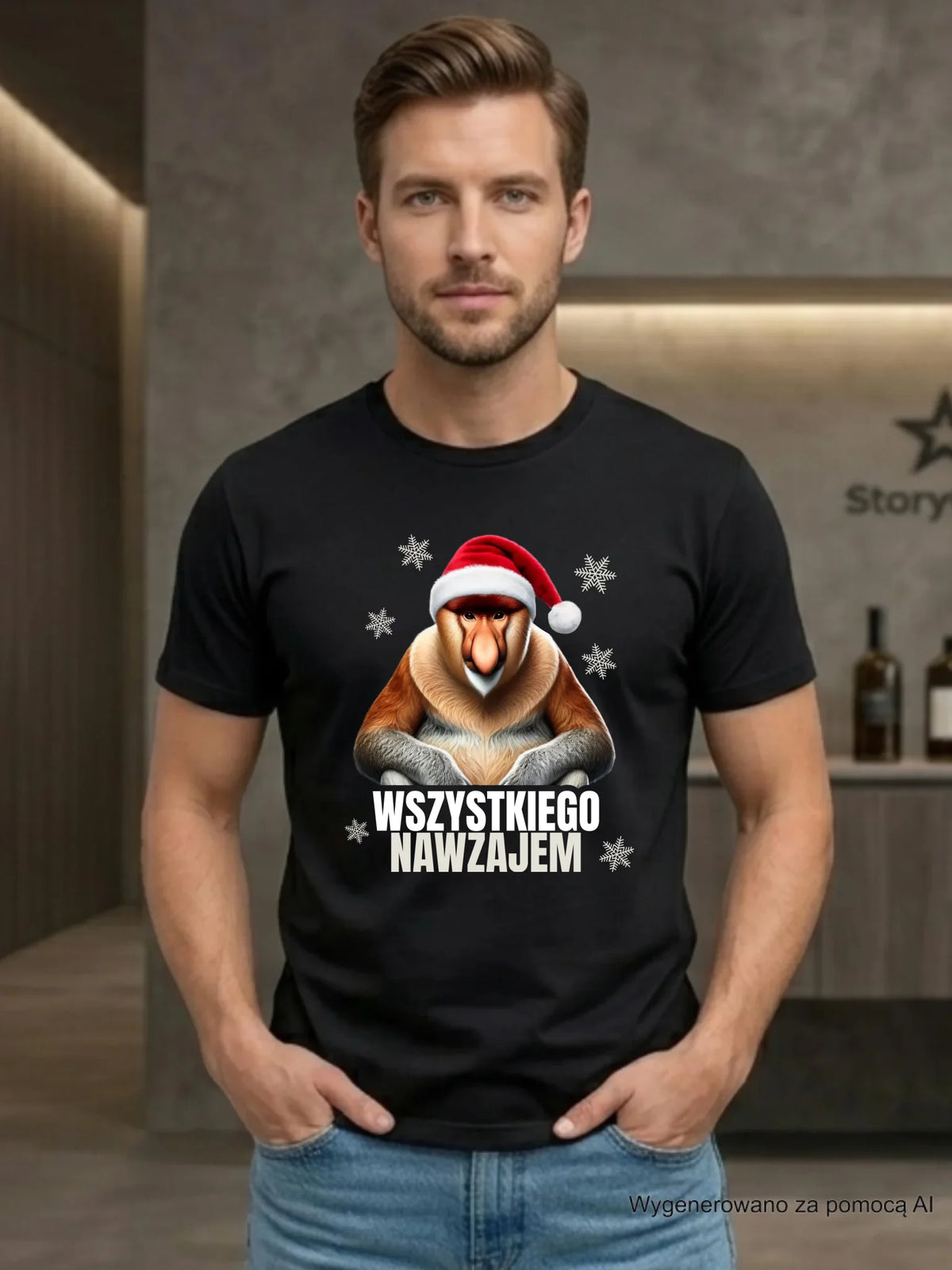 Koszulka męska świąteczna - Janusz Nosacz - Nawzajem BN110