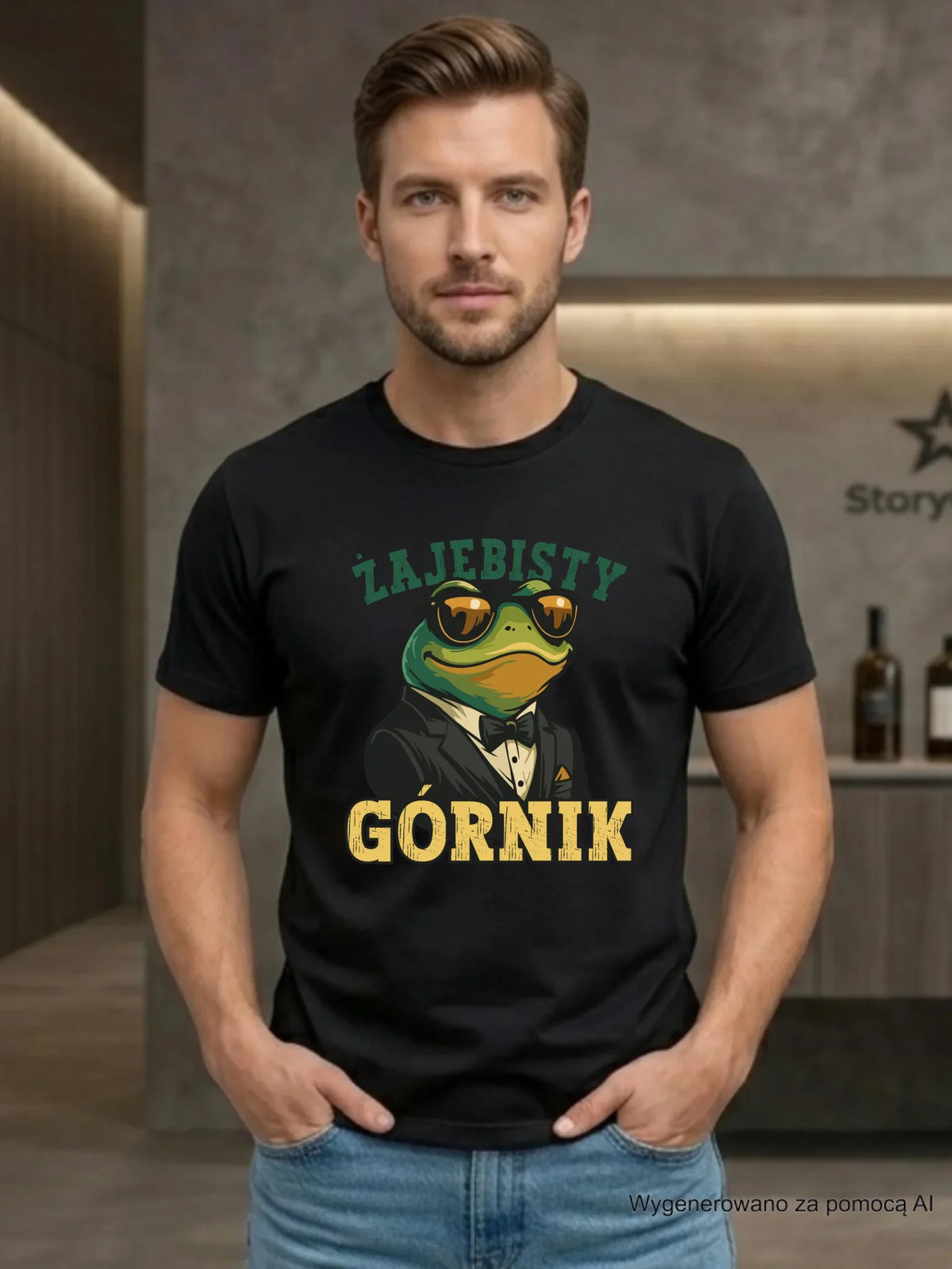 Koszulka męska - prezent dla górnika - Żajebisty górnik G18