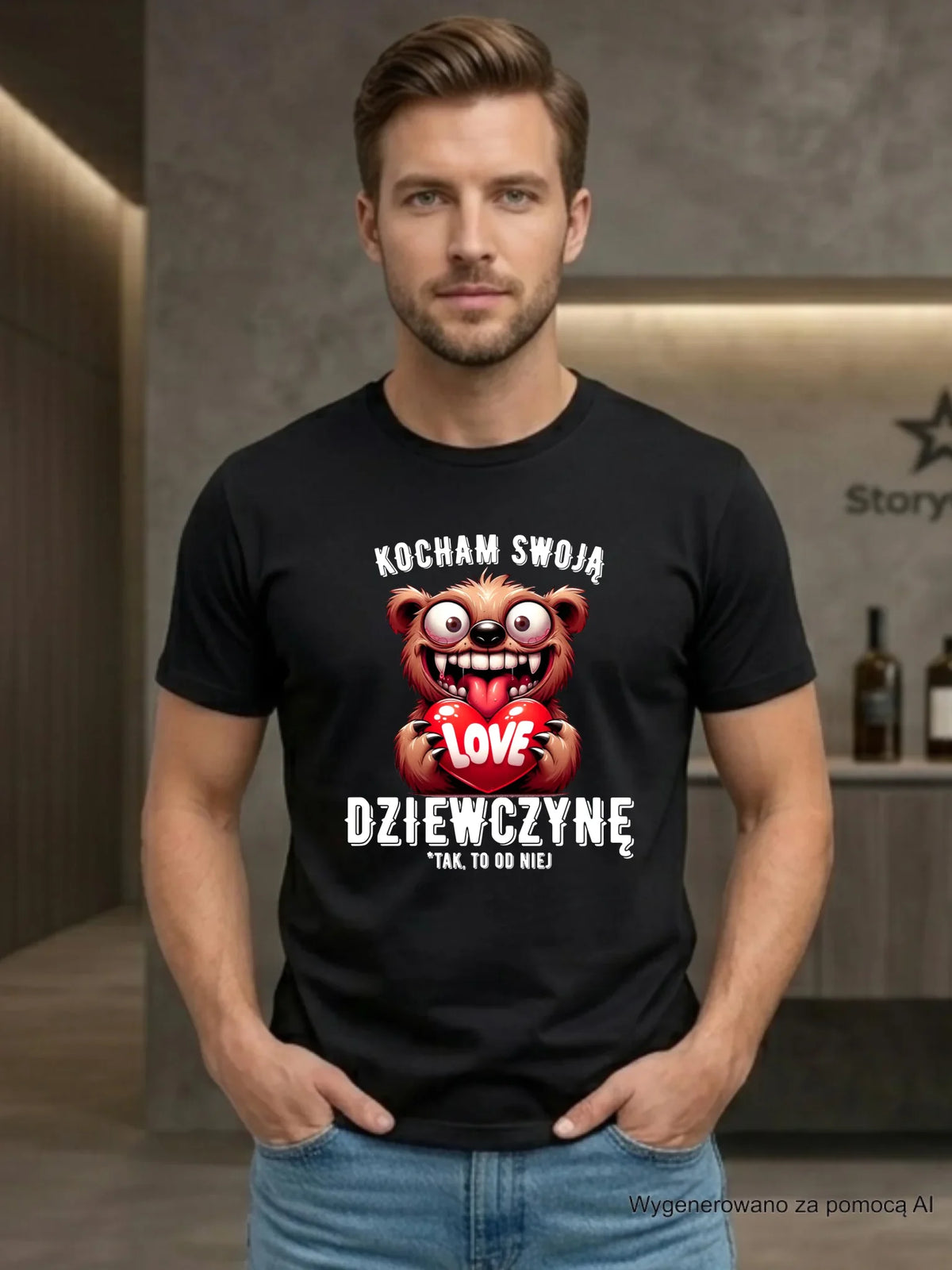 Koszulka męska dla chłopaka - Kocham swoją dziewczynę W30