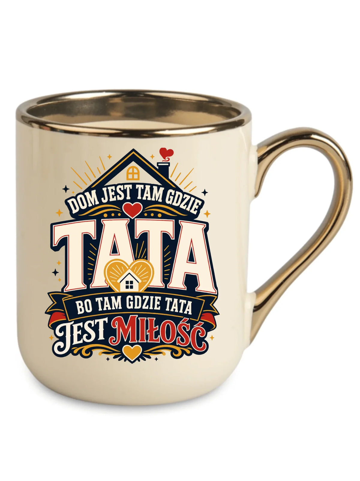 Kubek elegant dla taty - Dom jest tam gdzie tata DT37