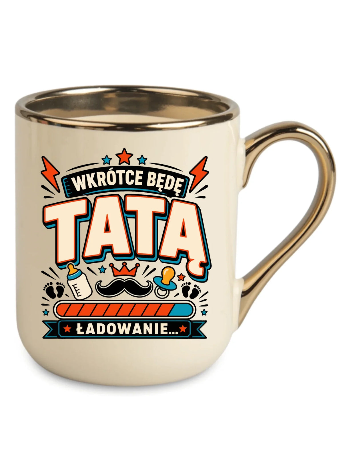 Kubek elegant dla przyszłego taty - Wkrótce będę tatą DT23