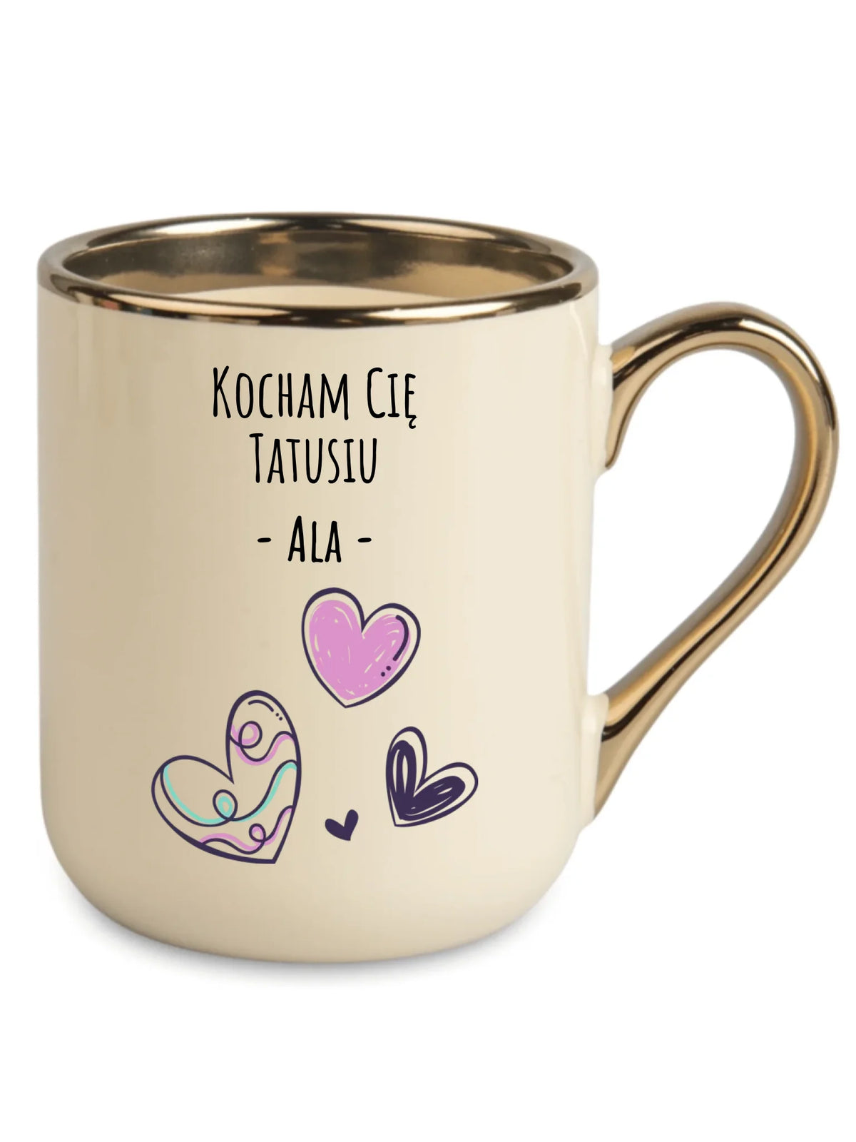 Kubek elegant dla taty - Kocham Cię Tatusiu - personalizowany DT13